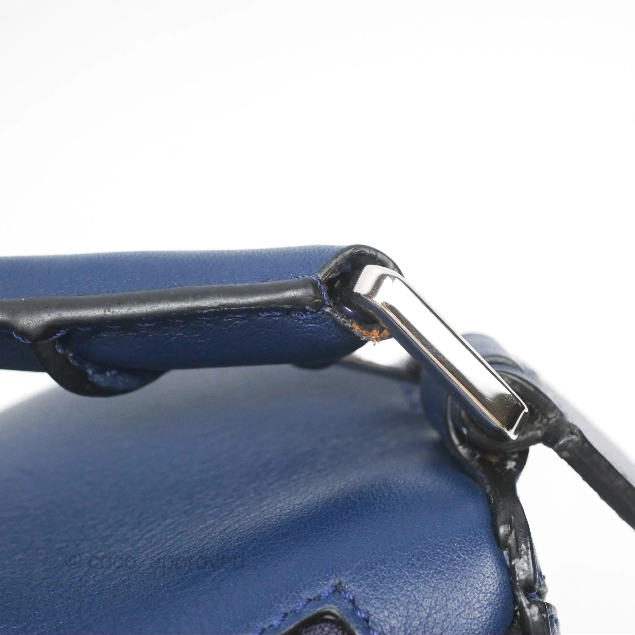 Loewe Small Puzzle Bag Navy Calfskin