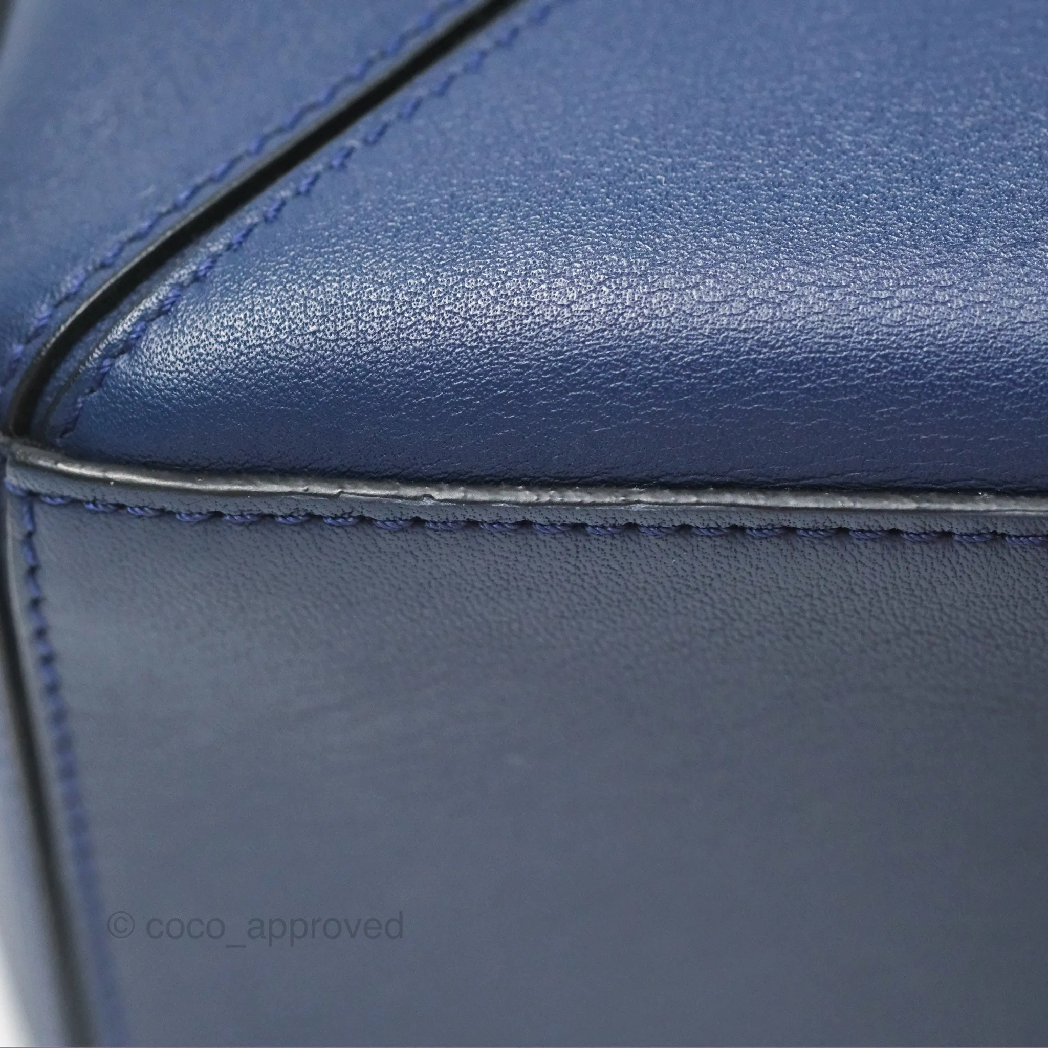 Loewe Small Puzzle Bag Navy Calfskin