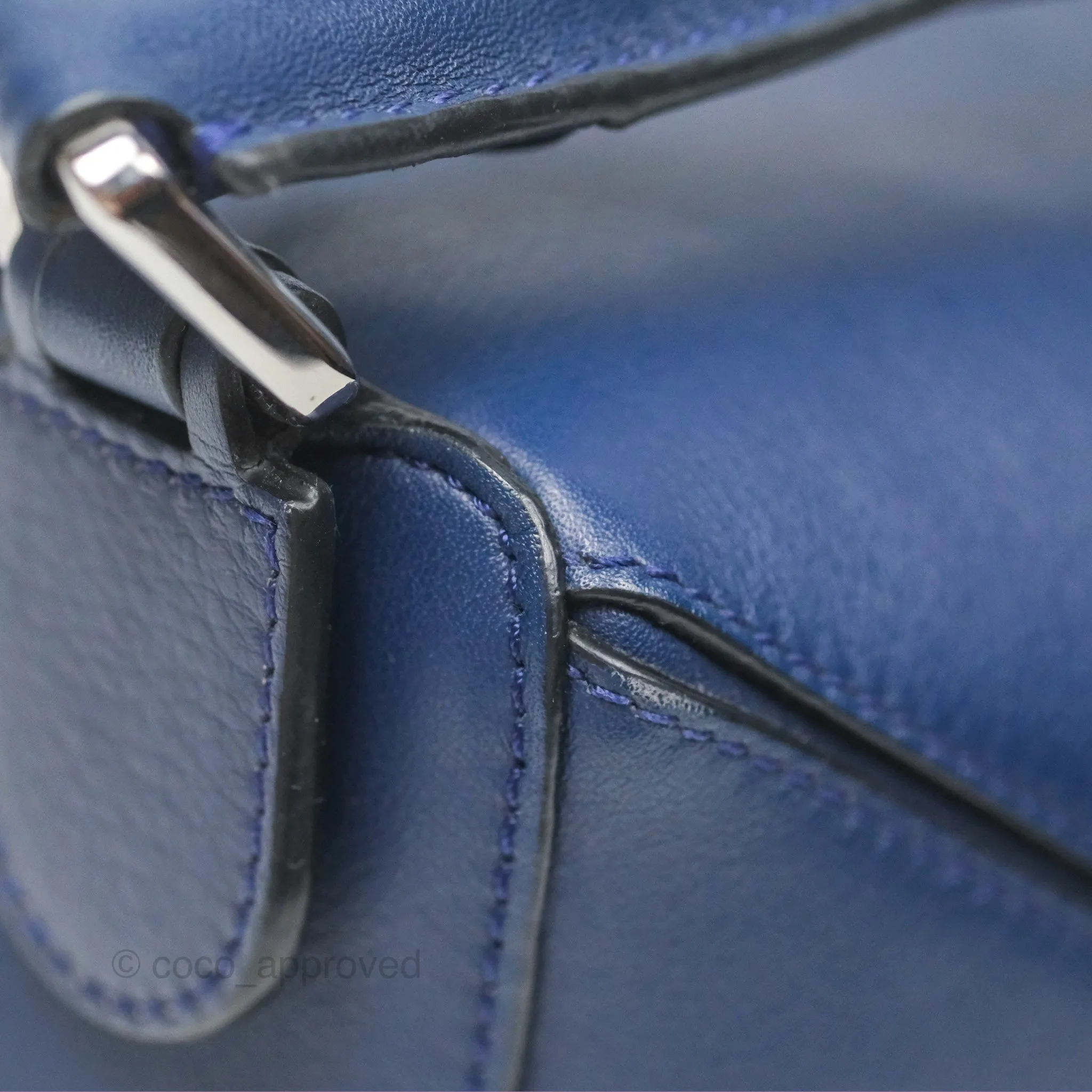 Loewe Small Puzzle Bag Navy Calfskin