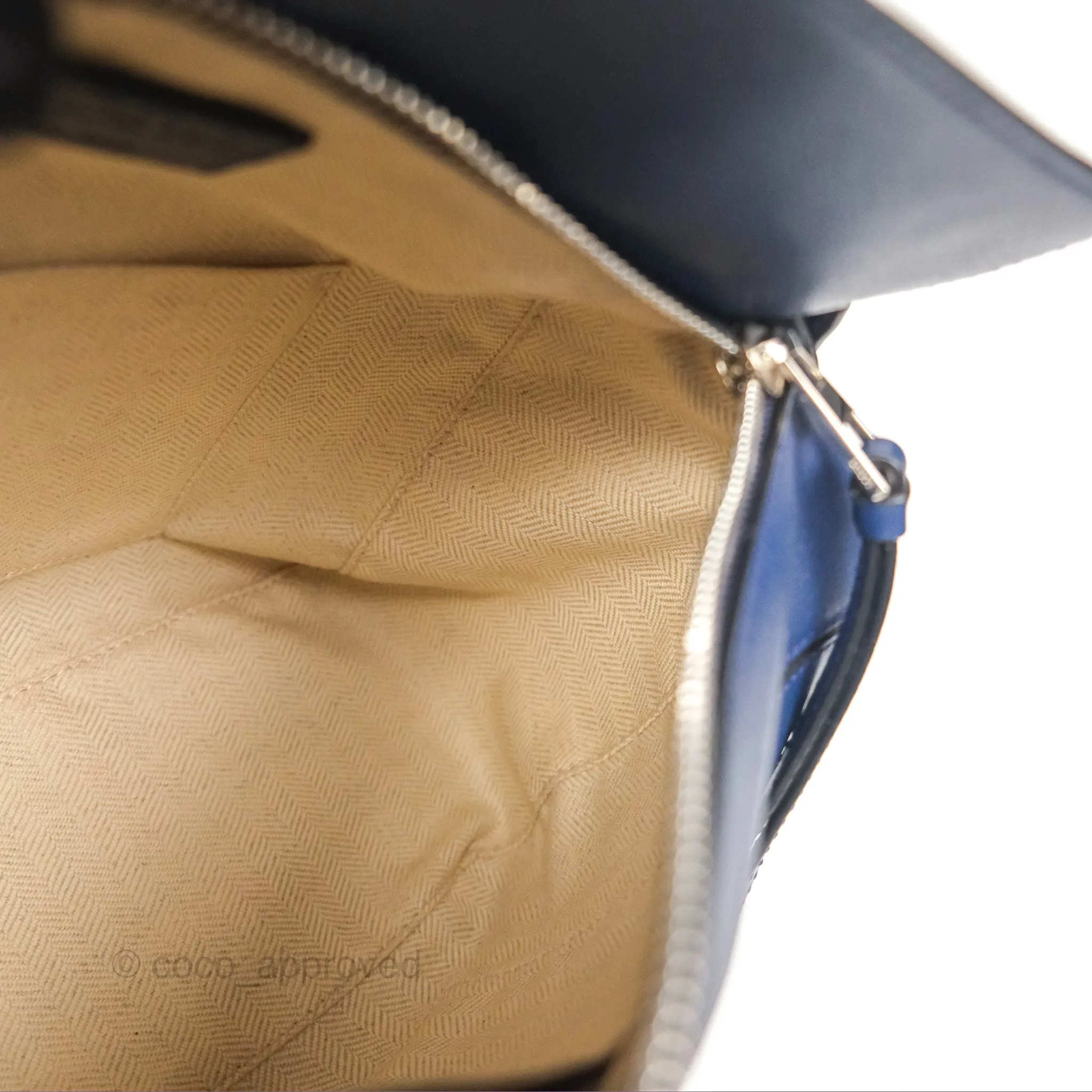 Loewe Small Puzzle Bag Navy Calfskin