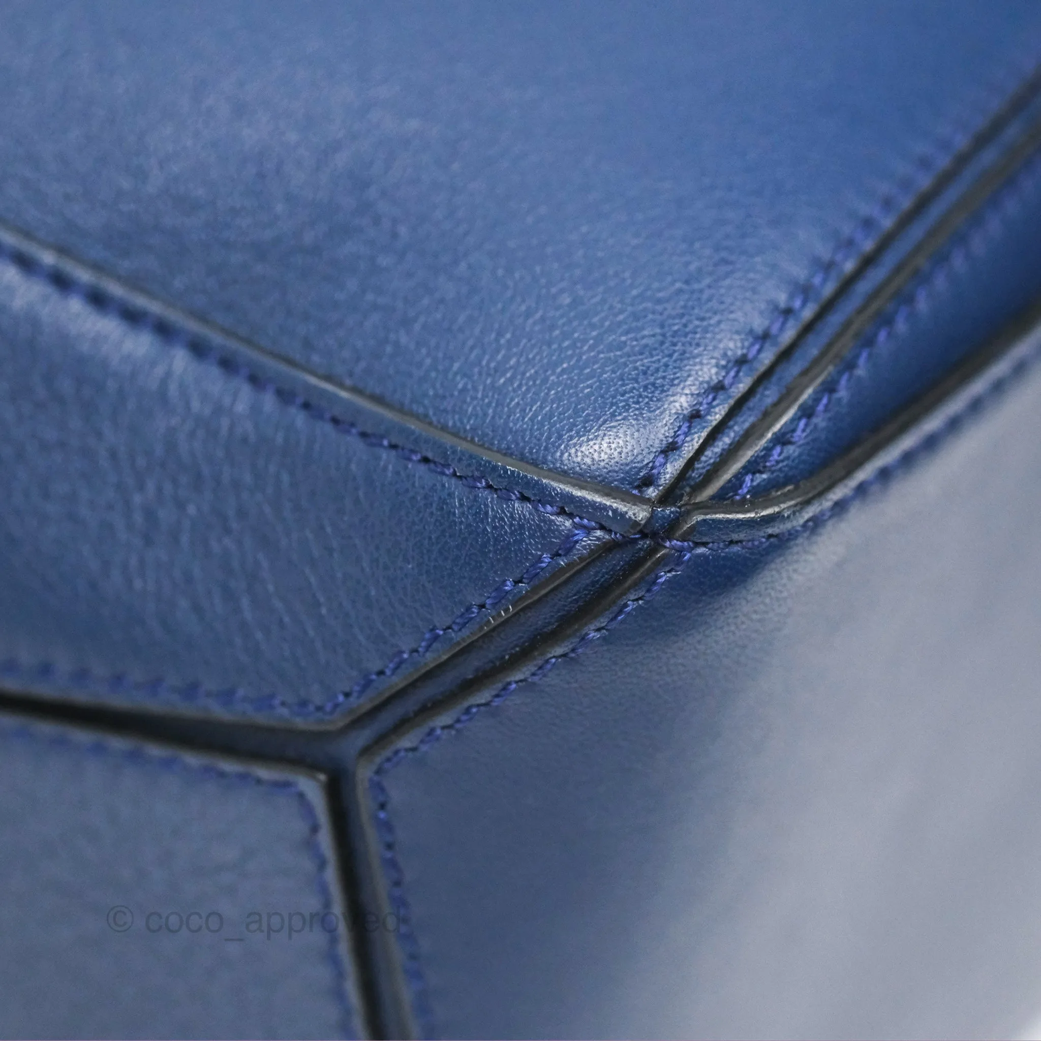 Loewe Small Puzzle Bag Navy Calfskin