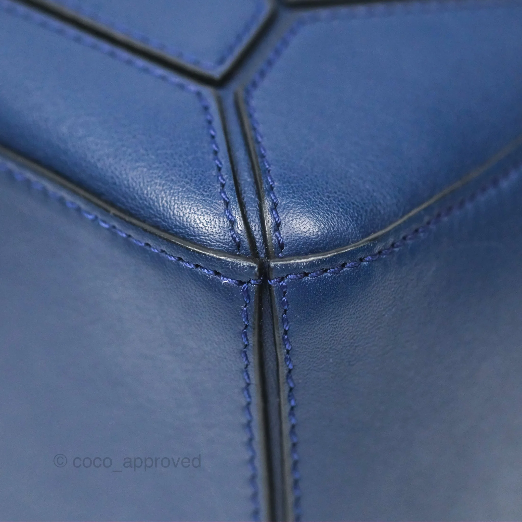 Loewe Small Puzzle Bag Navy Calfskin