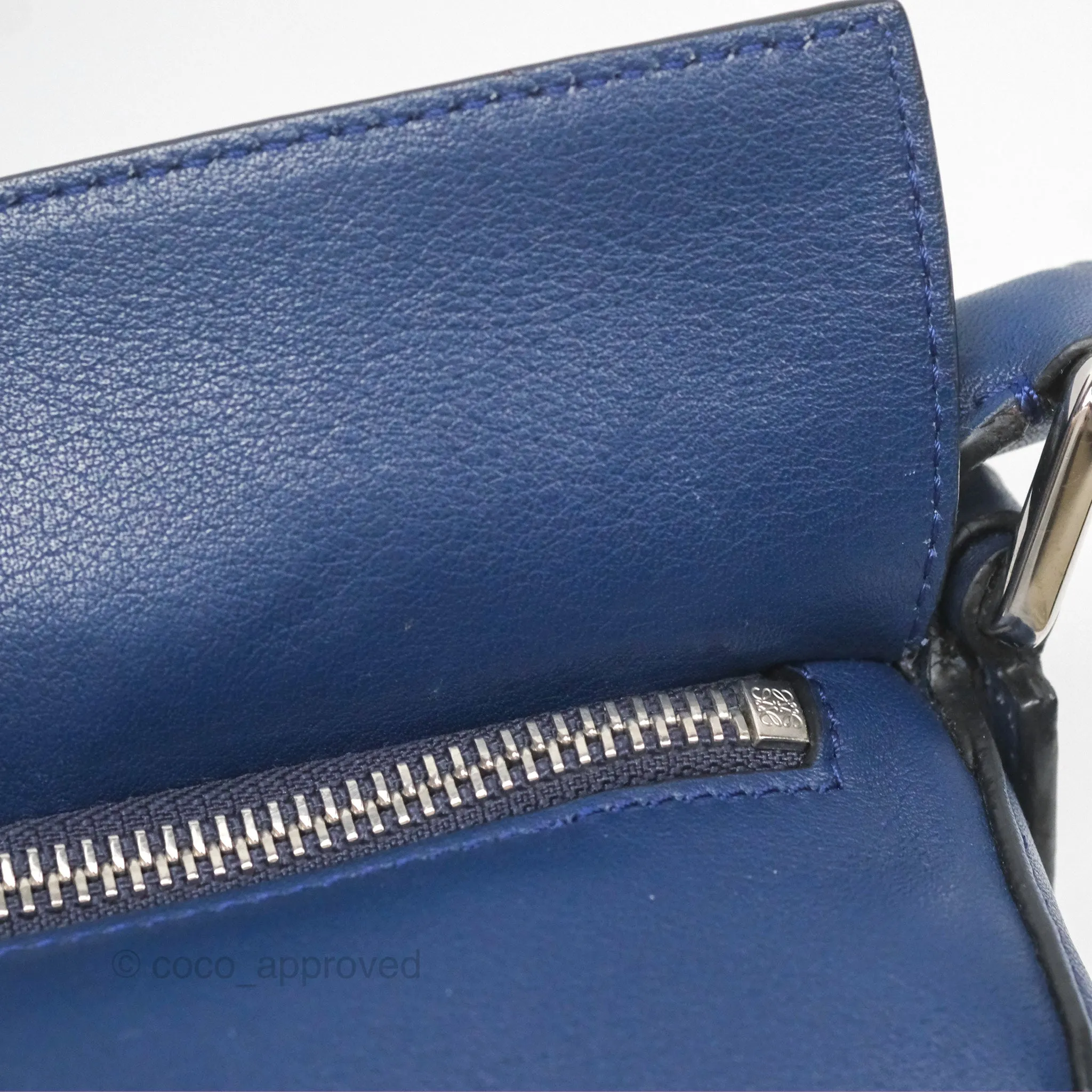 Loewe Small Puzzle Bag Navy Calfskin