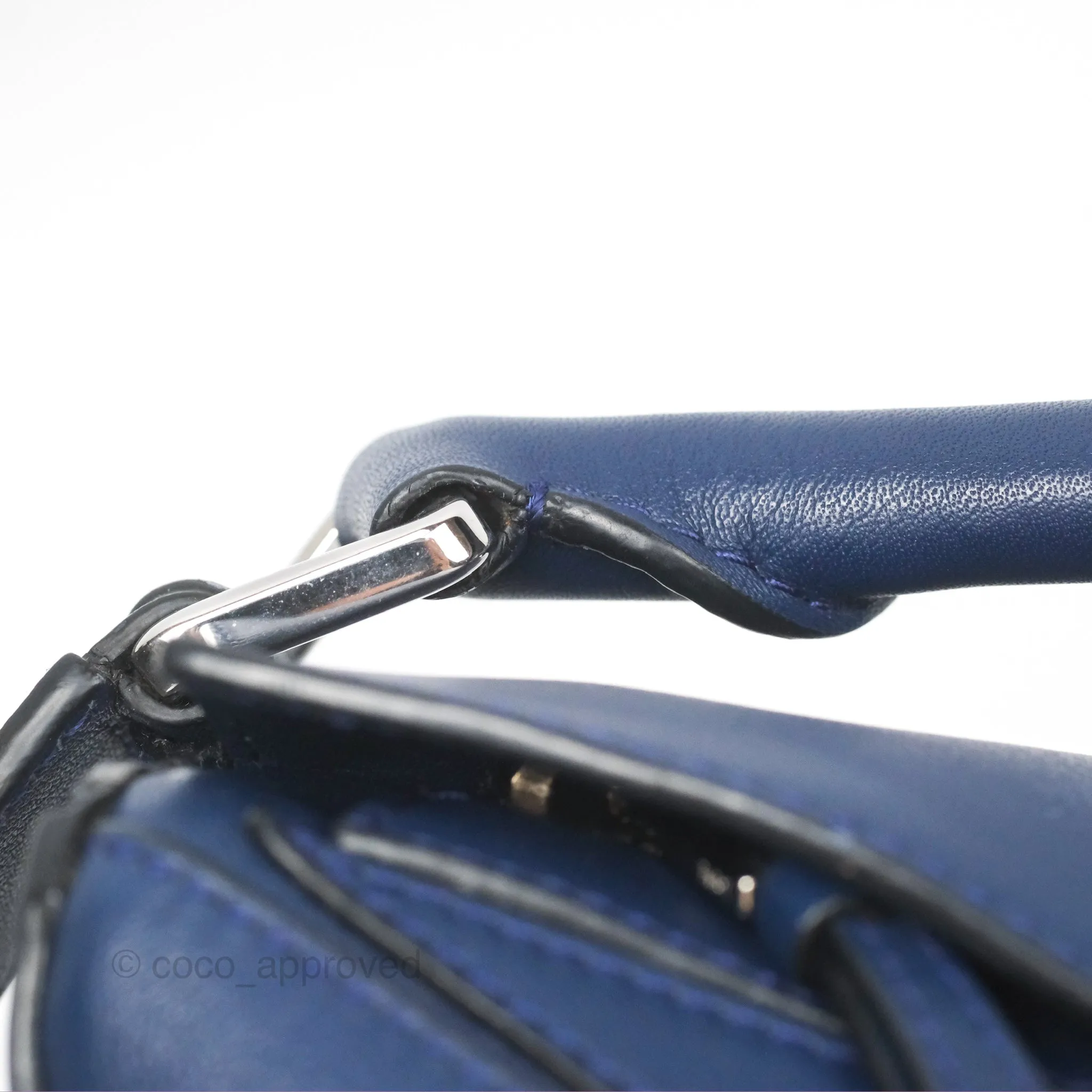 Loewe Small Puzzle Bag Navy Calfskin