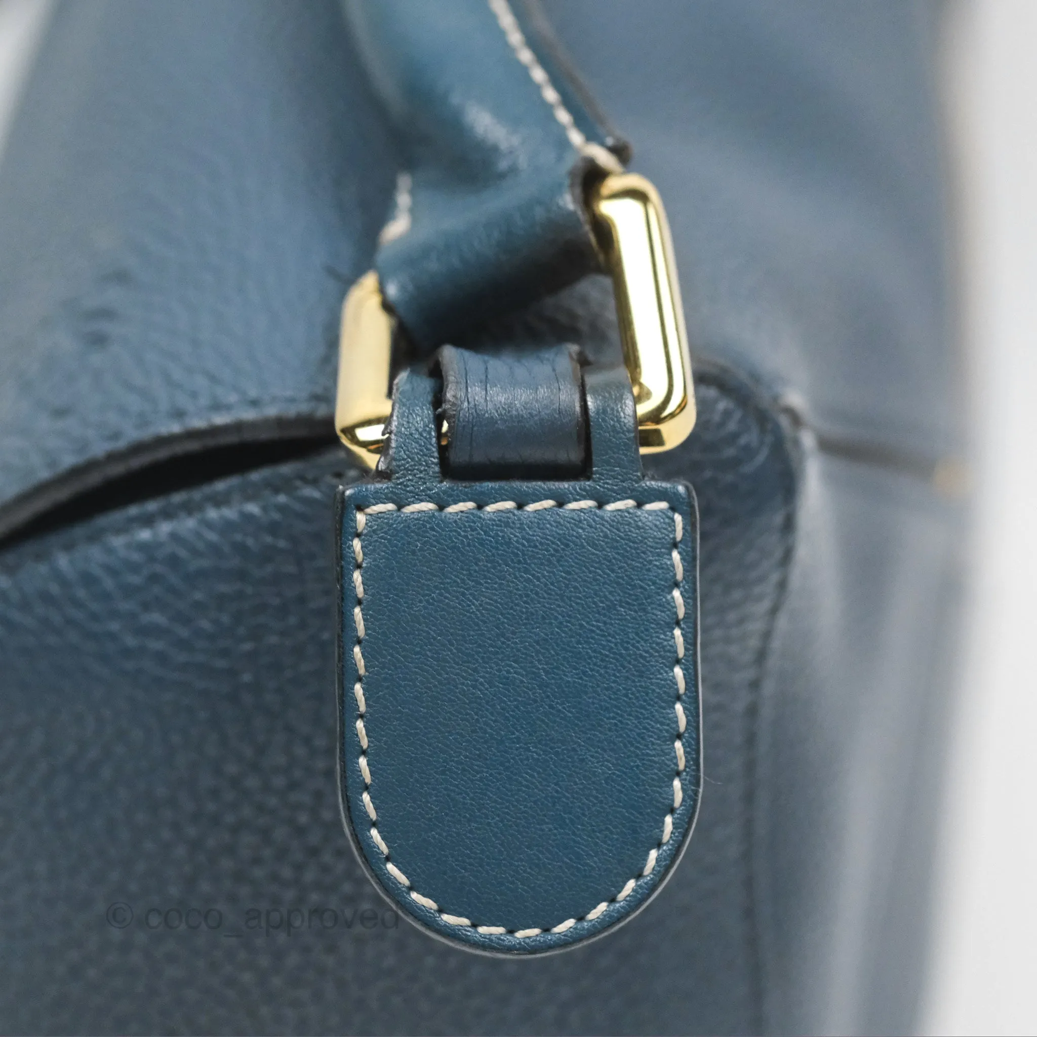 Loewe Small Puzzle Bag Navy Grained Calfskin