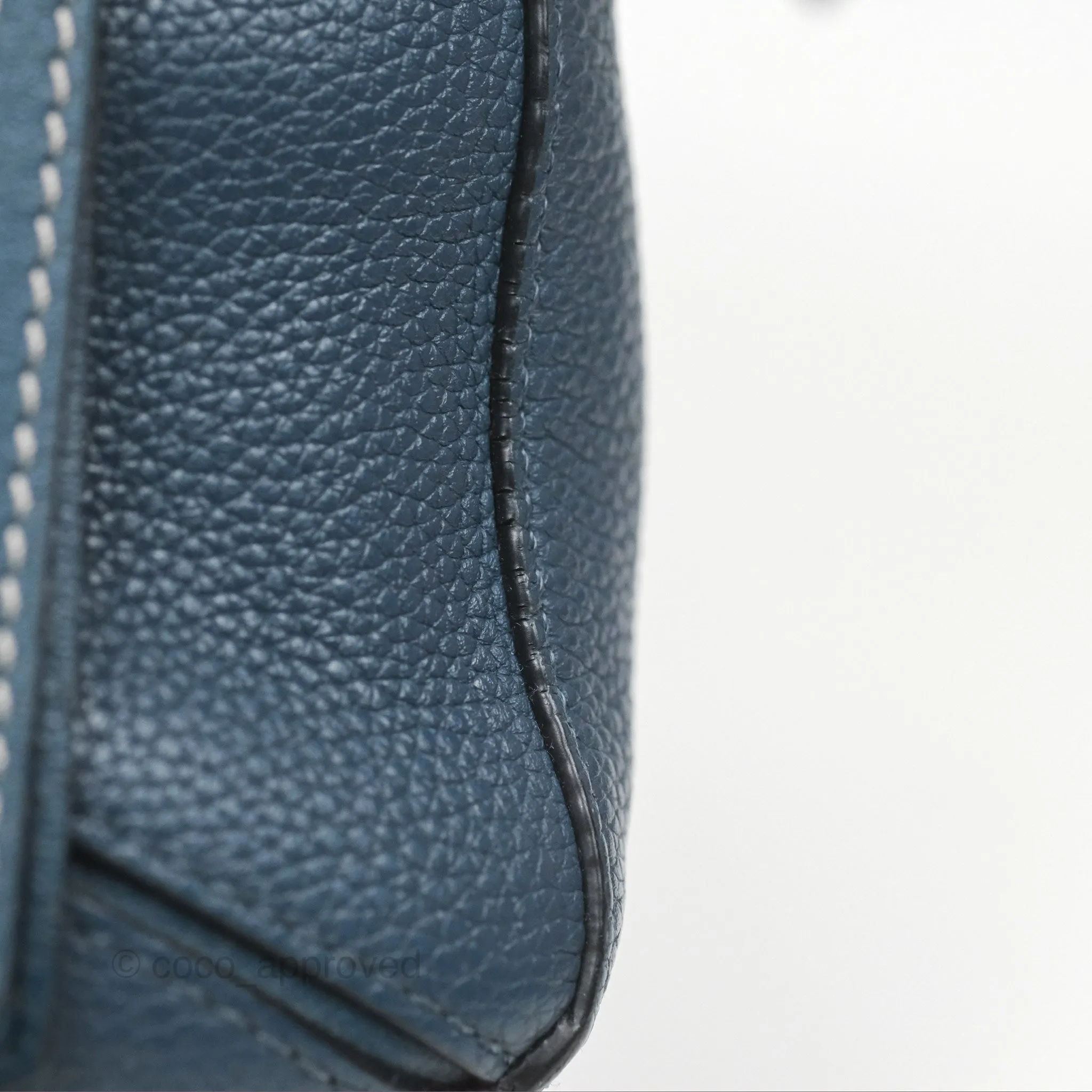 Loewe Small Puzzle Bag Navy Grained Calfskin