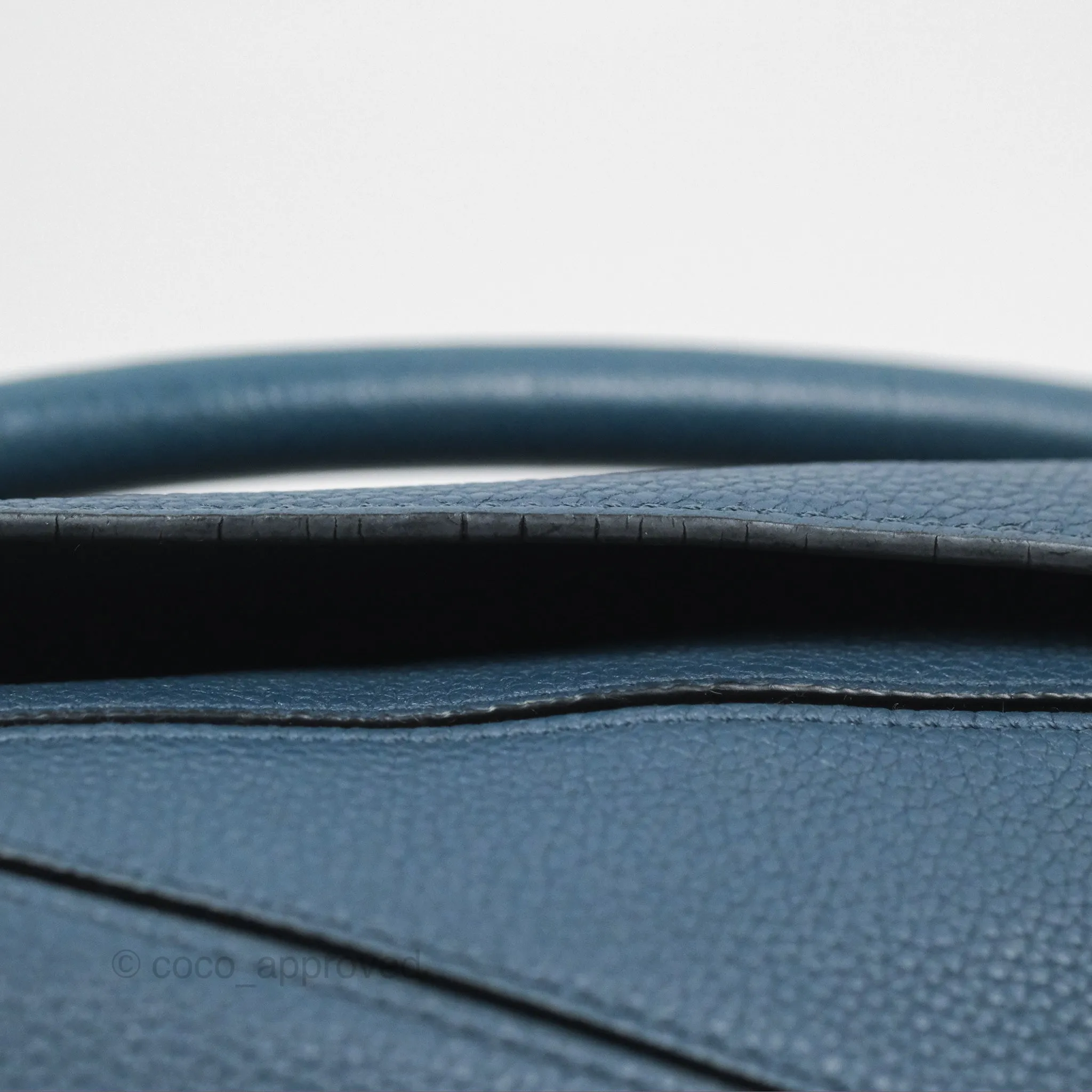 Loewe Small Puzzle Bag Navy Grained Calfskin