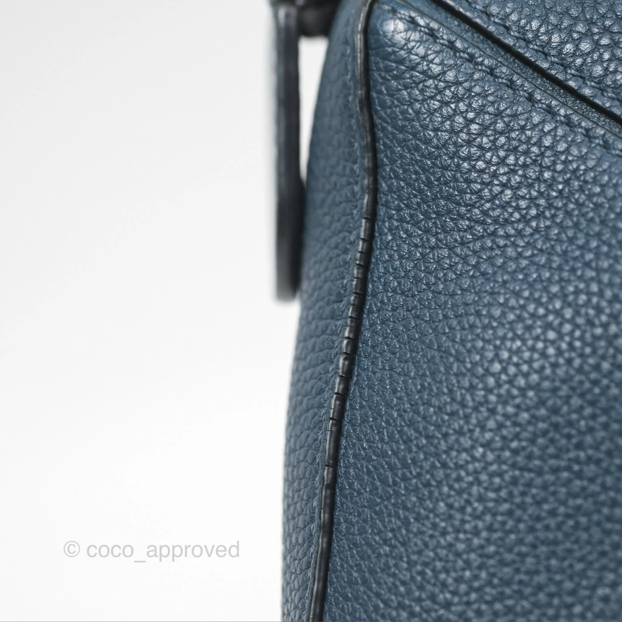 Loewe Small Puzzle Bag Navy Grained Calfskin