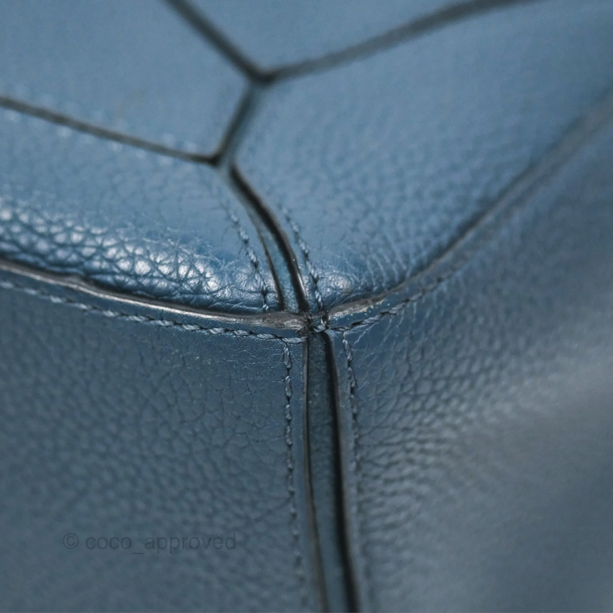 Loewe Small Puzzle Bag Navy Grained Calfskin