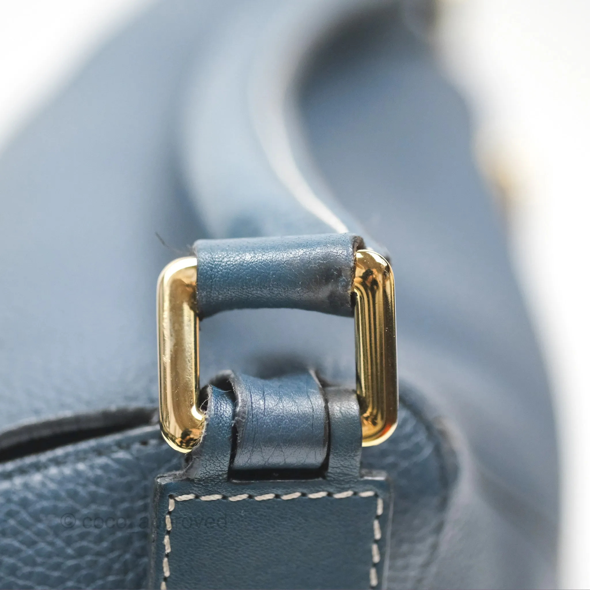 Loewe Small Puzzle Bag Navy Grained Calfskin