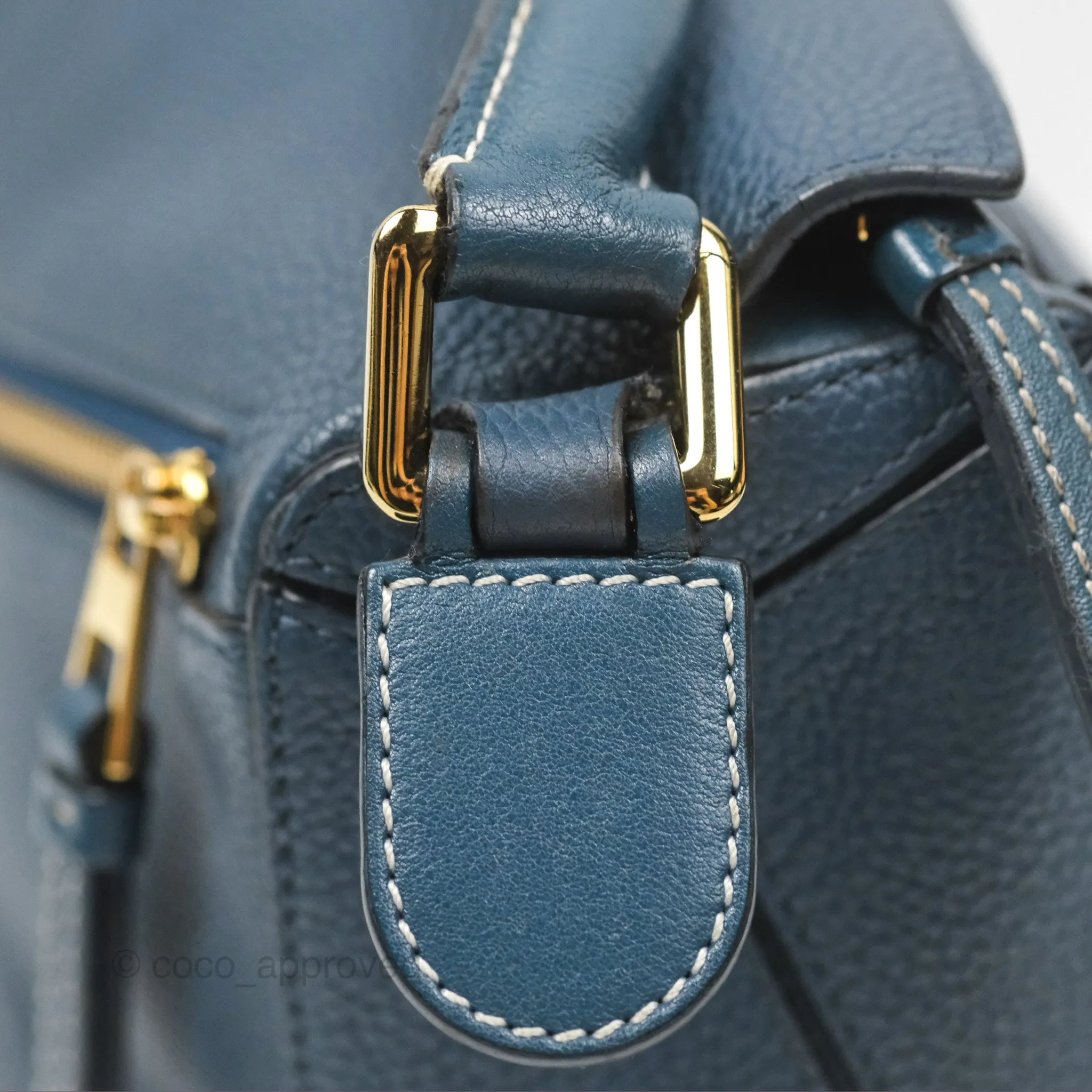 Loewe Small Puzzle Bag Navy Grained Calfskin