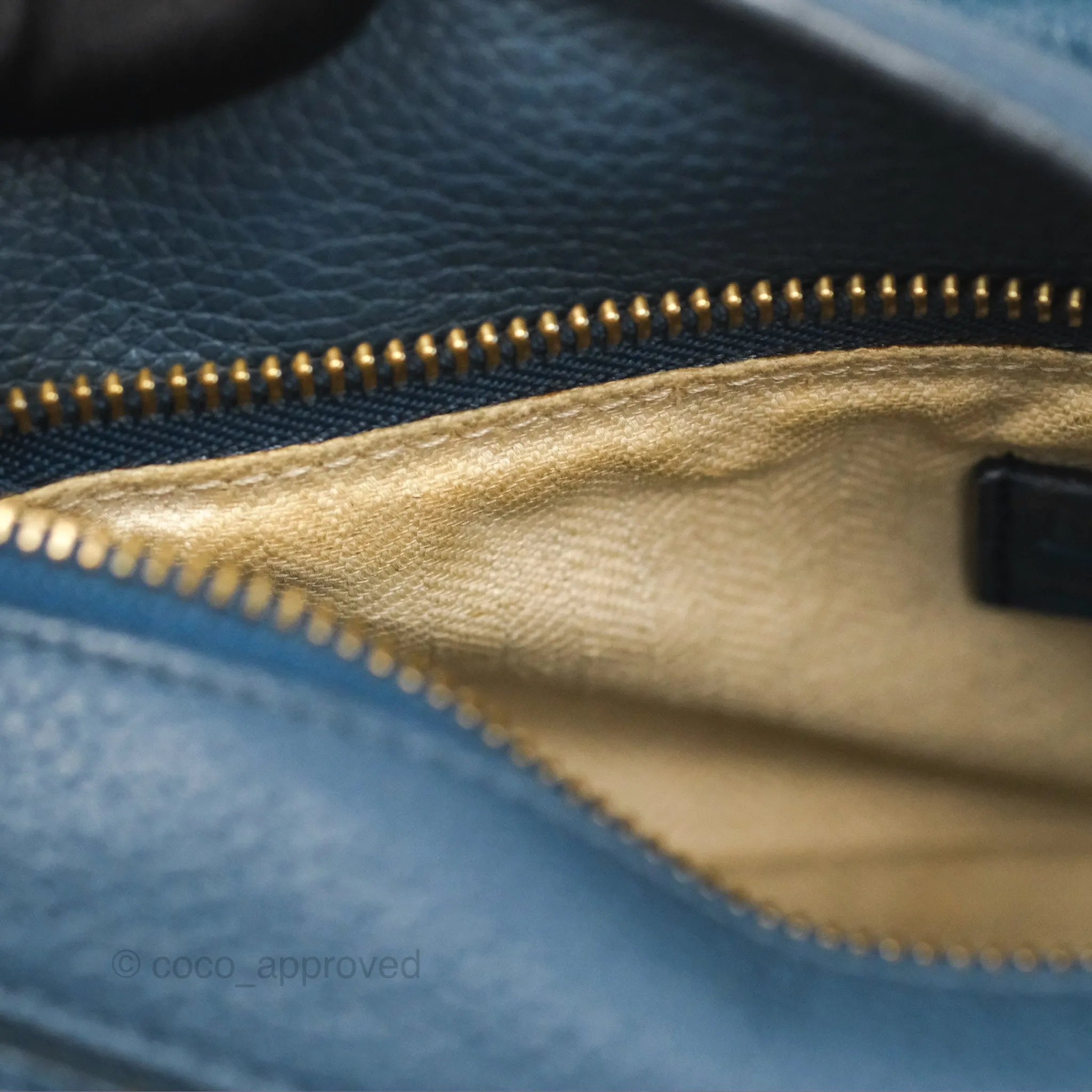 Loewe Small Puzzle Bag Navy Grained Calfskin