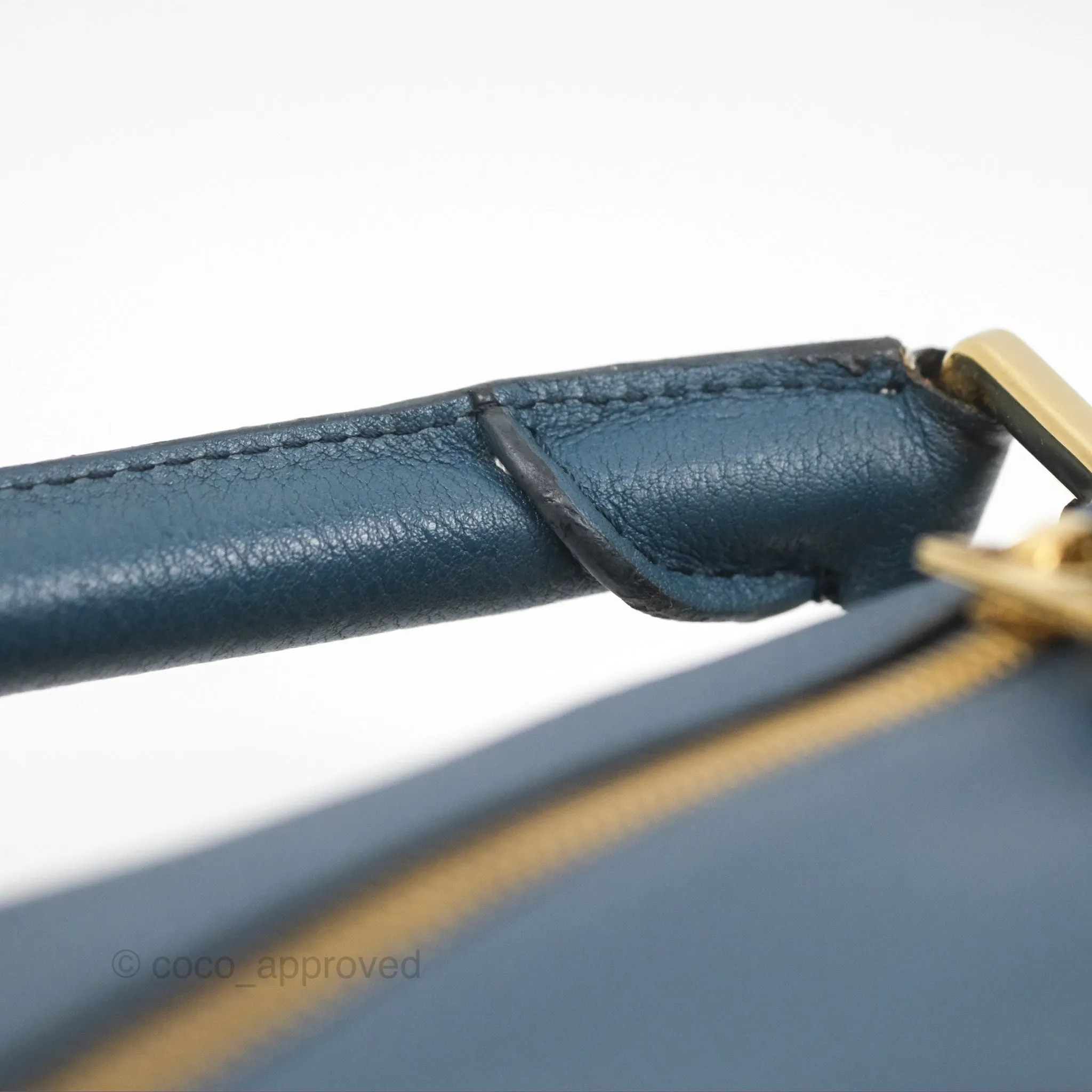 Loewe Small Puzzle Bag Navy Grained Calfskin