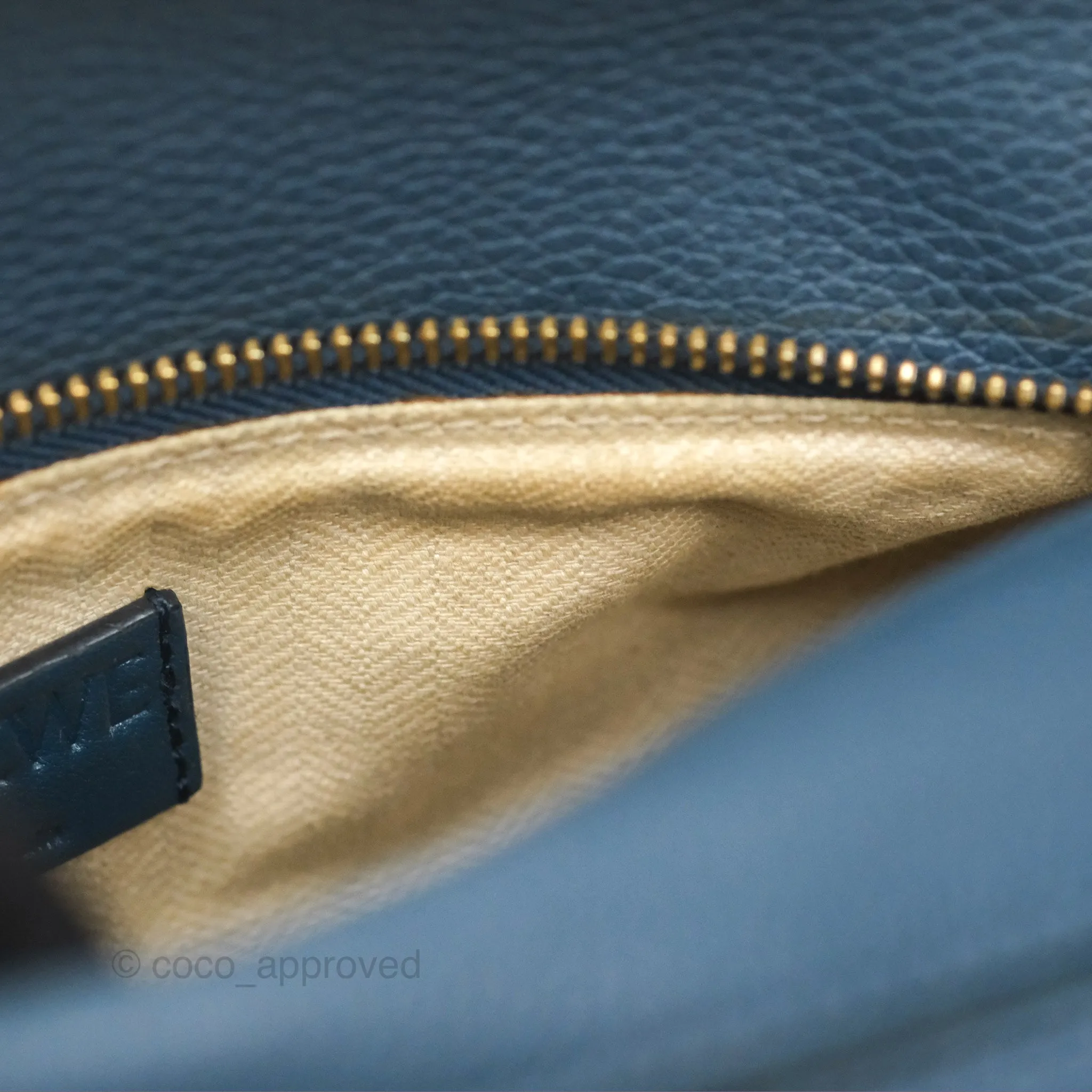 Loewe Small Puzzle Bag Navy Grained Calfskin