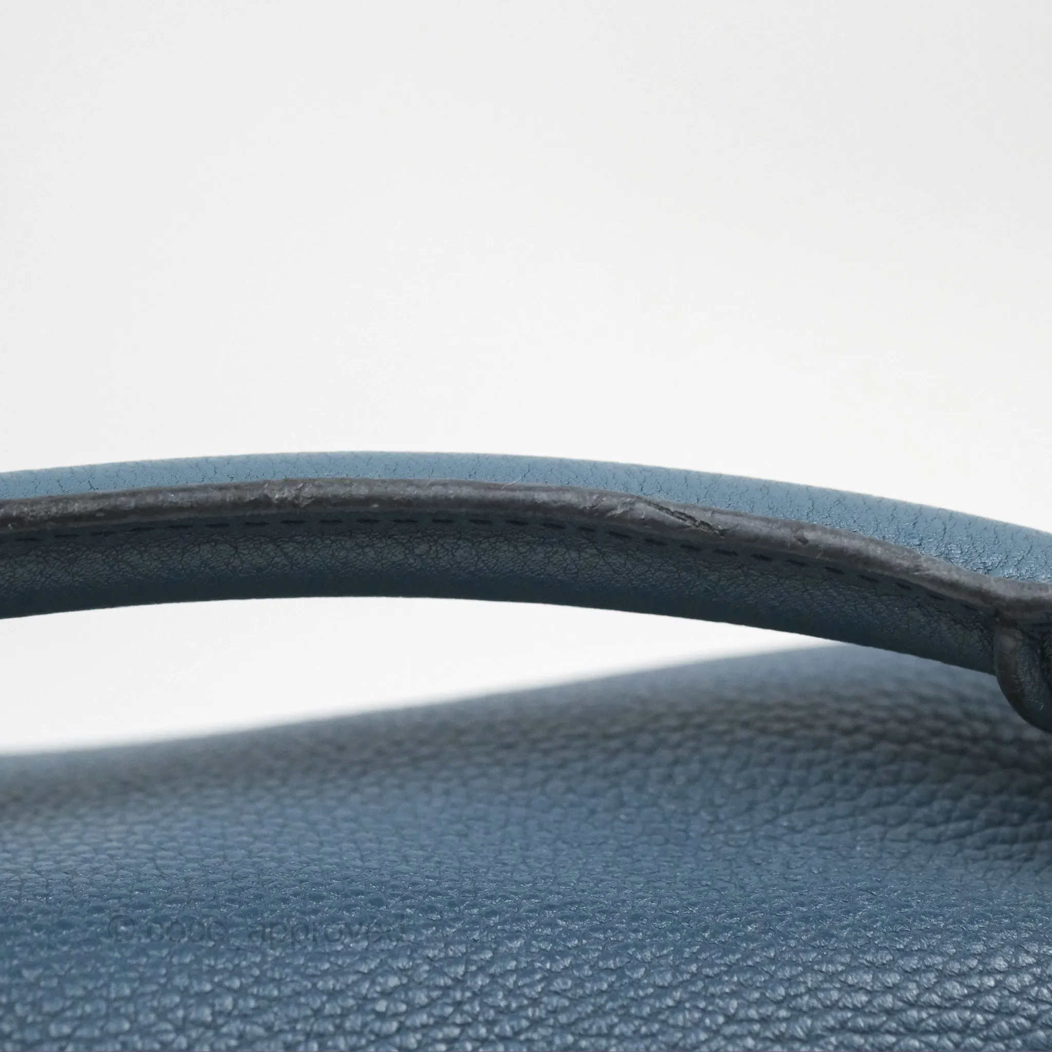 Loewe Small Puzzle Bag Navy Grained Calfskin