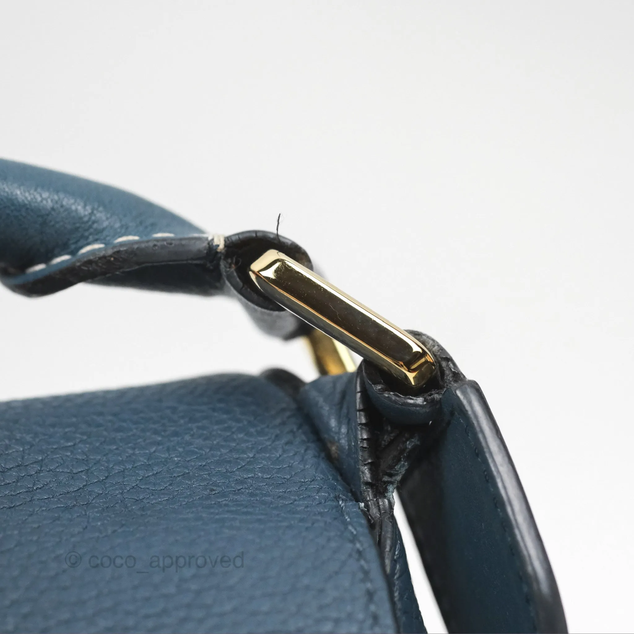Loewe Small Puzzle Bag Navy Grained Calfskin