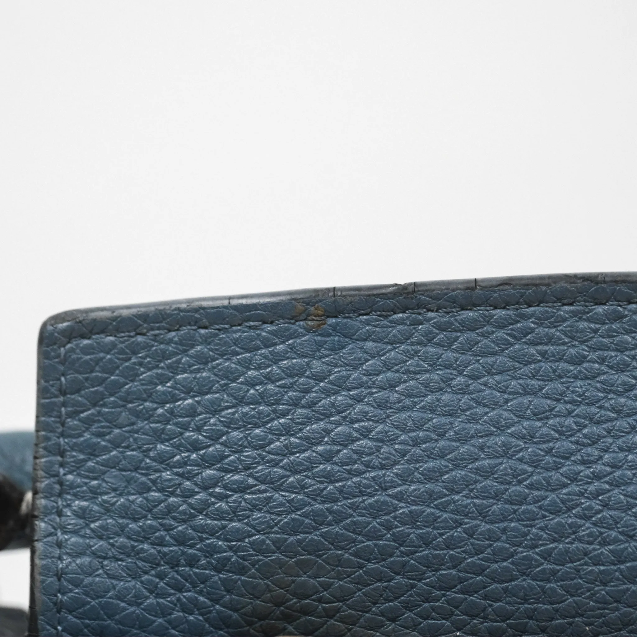 Loewe Small Puzzle Bag Navy Grained Calfskin