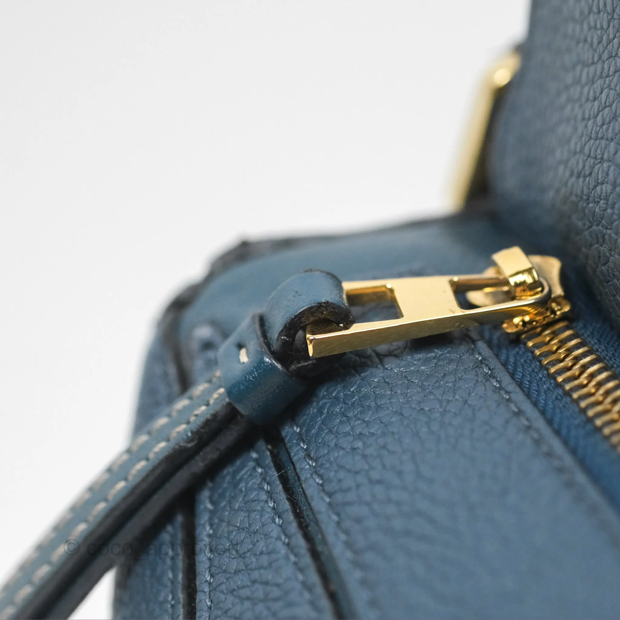 Loewe Small Puzzle Bag Navy Grained Calfskin
