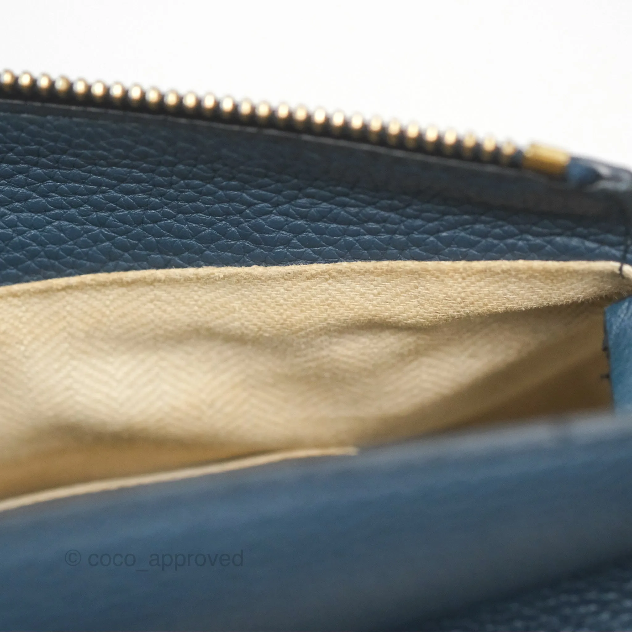 Loewe Small Puzzle Bag Navy Grained Calfskin