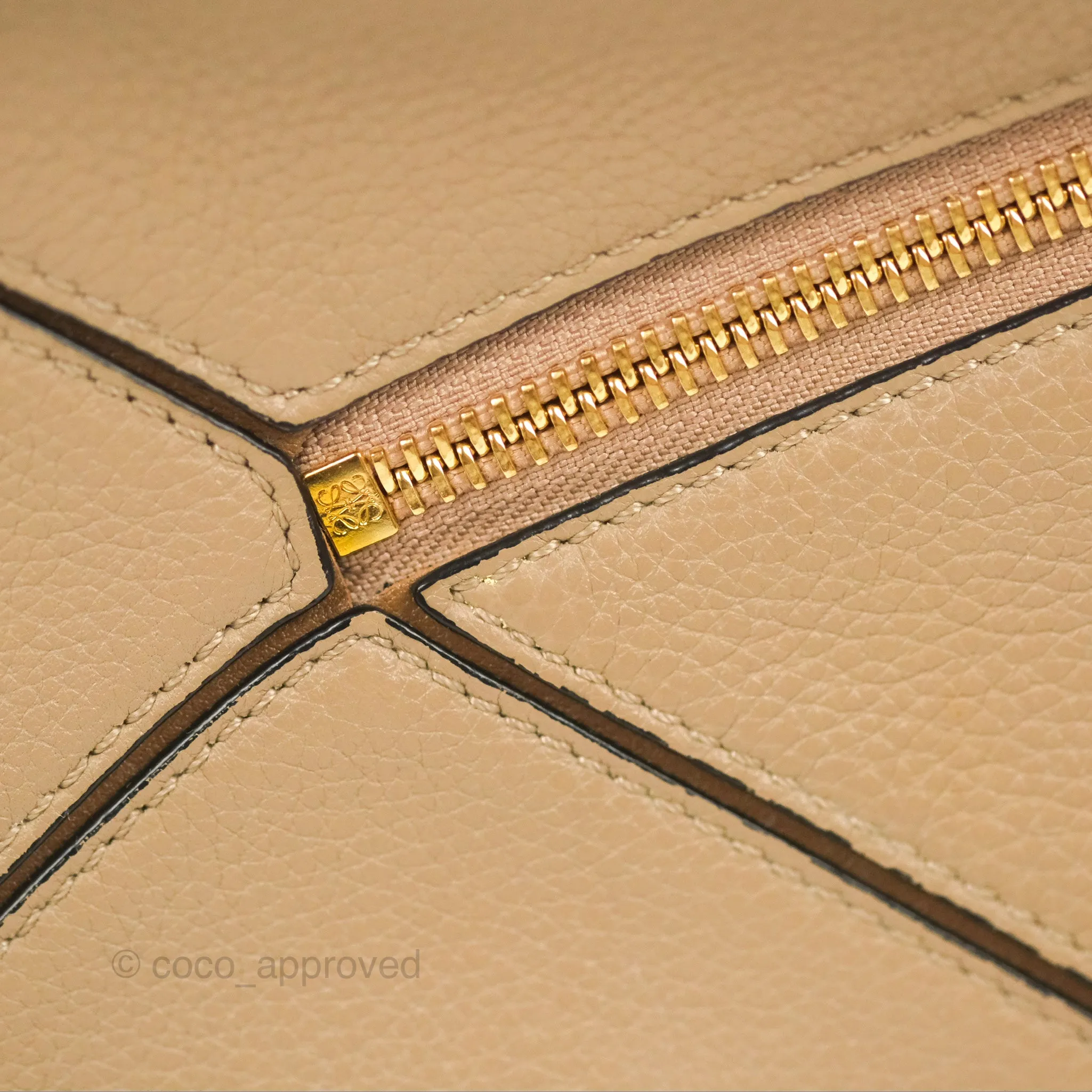 Loewe Small Puzzle Bag Sand Grained Calfskin