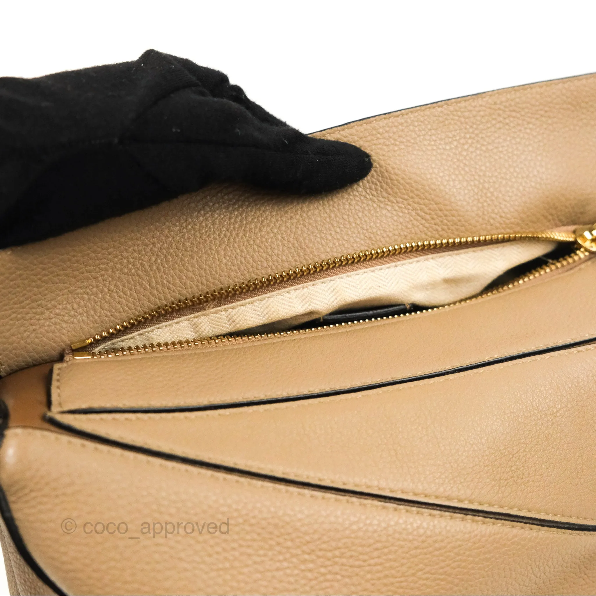 Loewe Small Puzzle Bag Sand Grained Calfskin