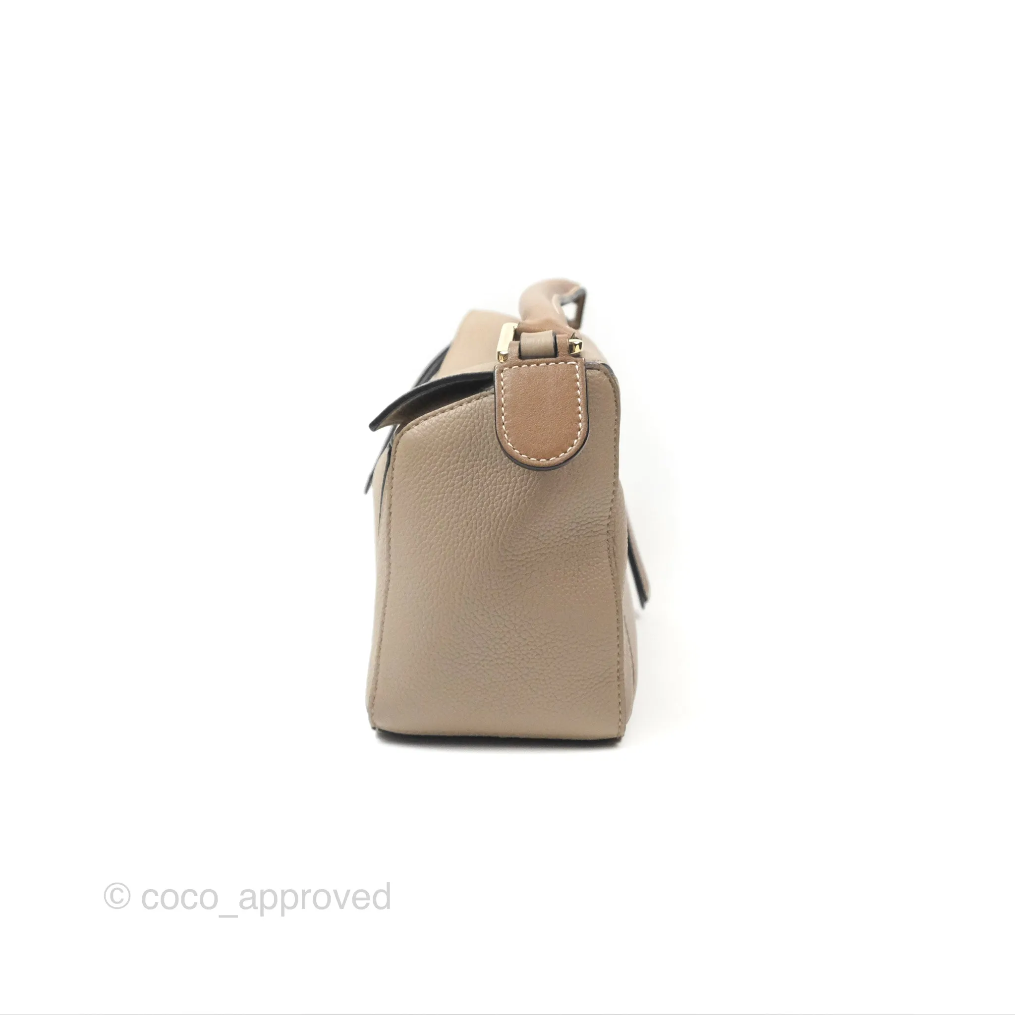Loewe Small Puzzle Bag Sand Mink Grained Calfskin