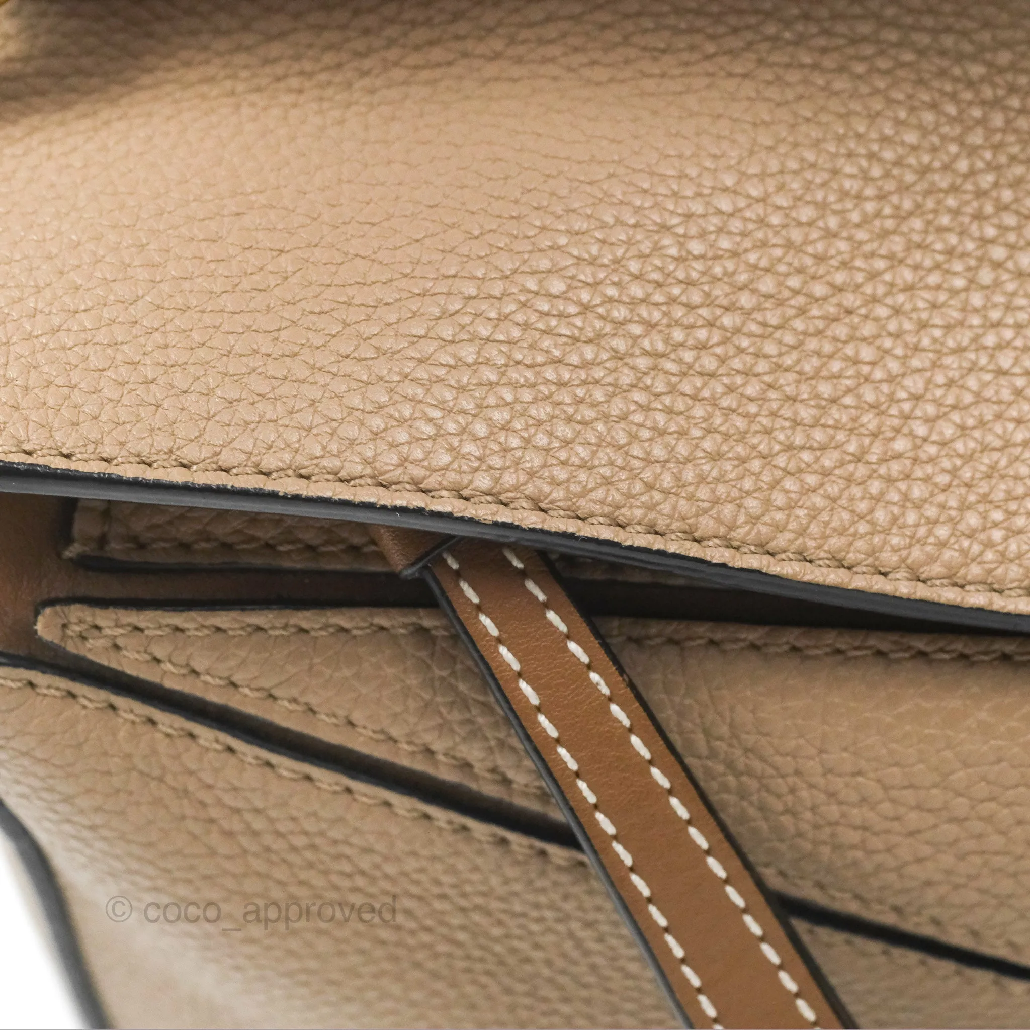 Loewe Small Puzzle Bag Sand Mink Grained Calfskin