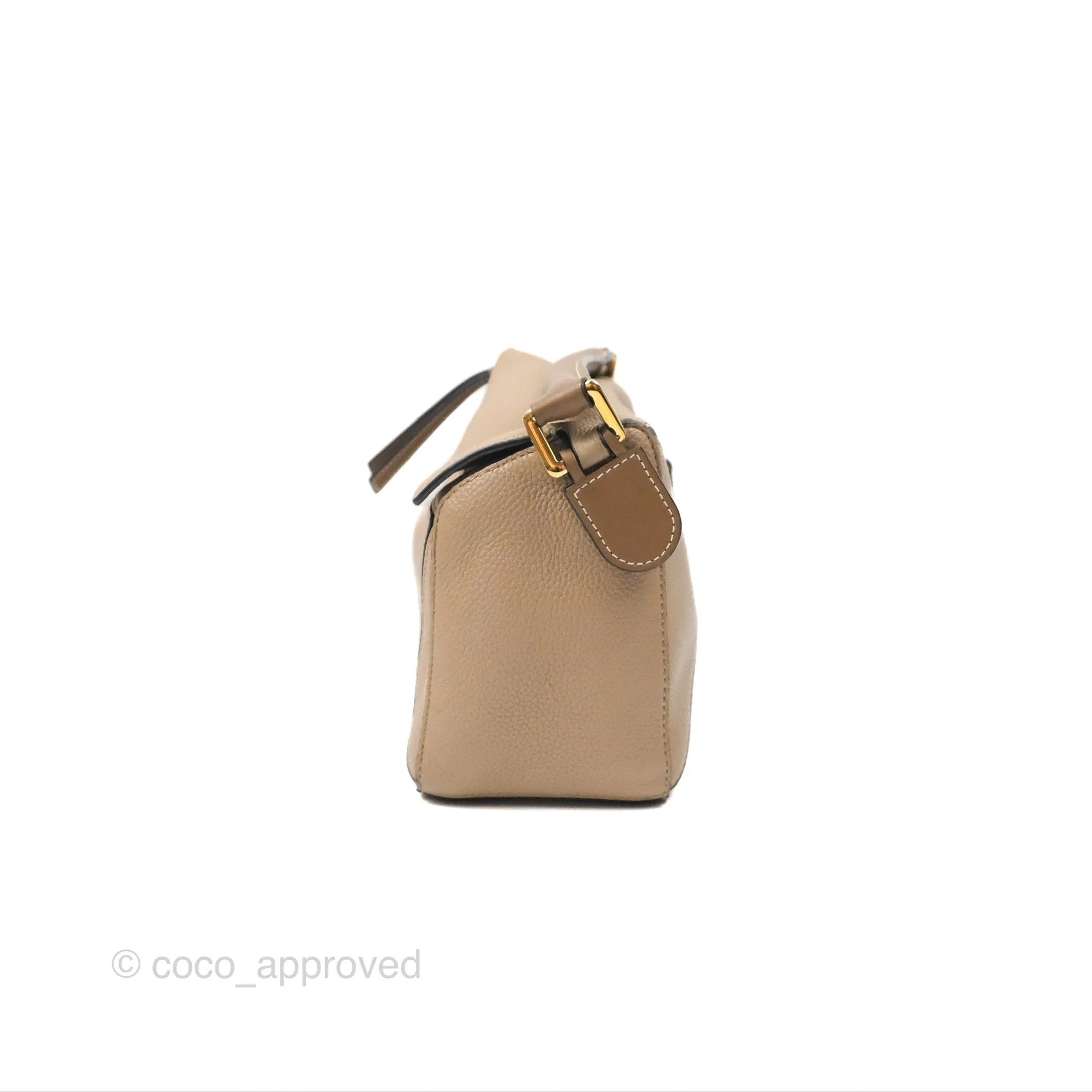 Loewe Small Puzzle Bag Sand Mink Grained Calfskin