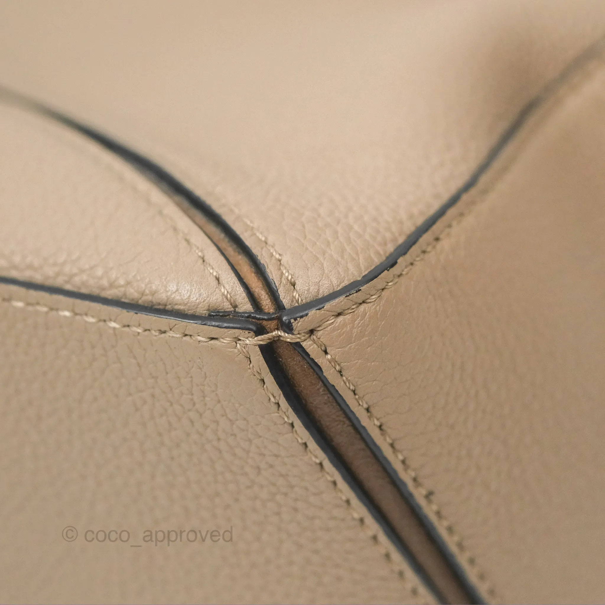 Loewe Small Puzzle Bag Sand Mink Grained Calfskin