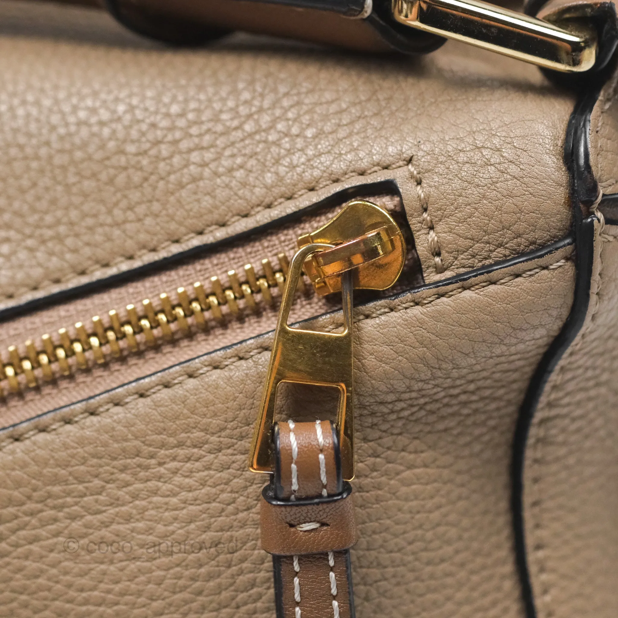 Loewe Small Puzzle Bag Sand Mink Grained Calfskin