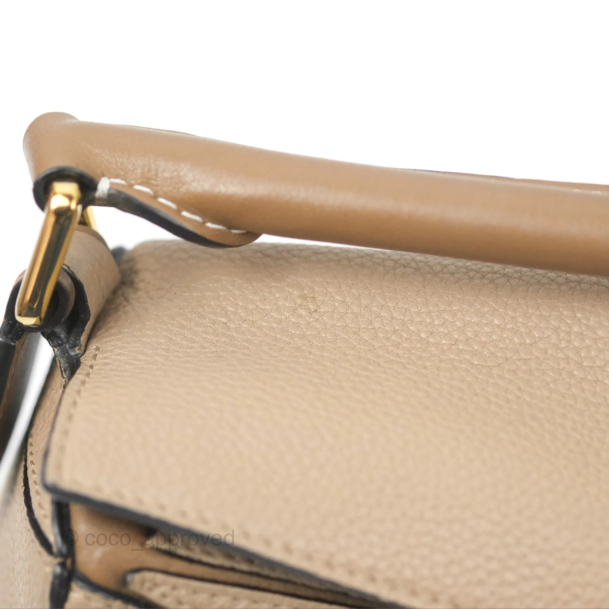Loewe Small Puzzle Bag Sand Mink Grained Calfskin
