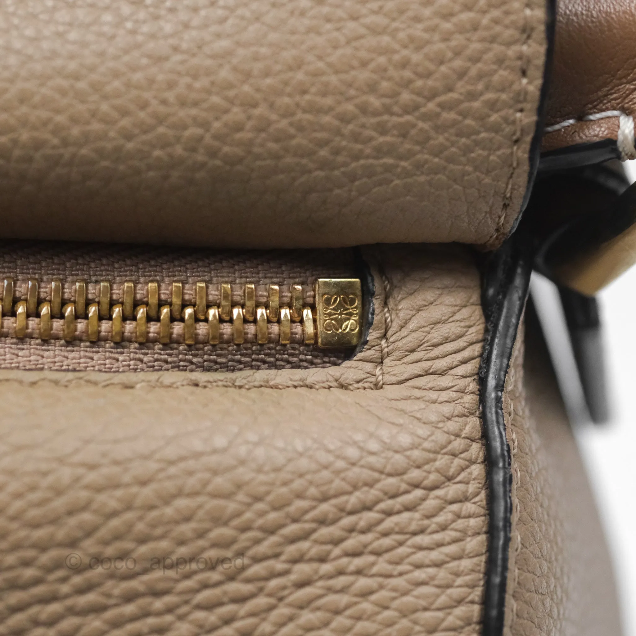 Loewe Small Puzzle Bag Sand Mink Grained Calfskin