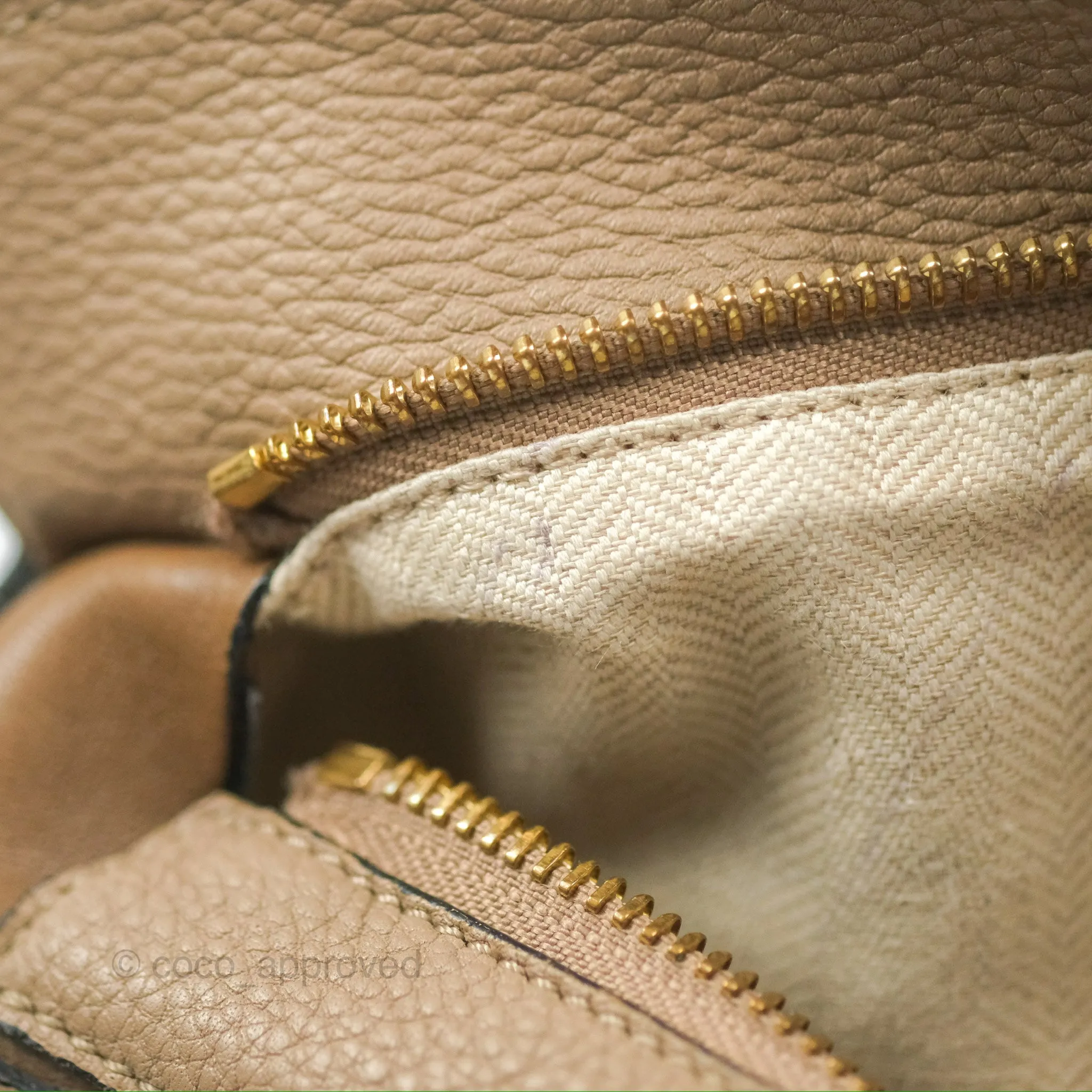 Loewe Small Puzzle Bag Sand Mink Grained Calfskin