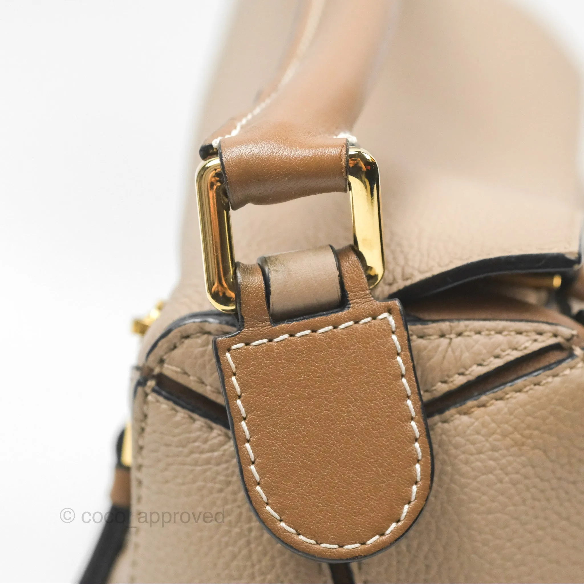 Loewe Small Puzzle Bag Sand Mink Grained Calfskin