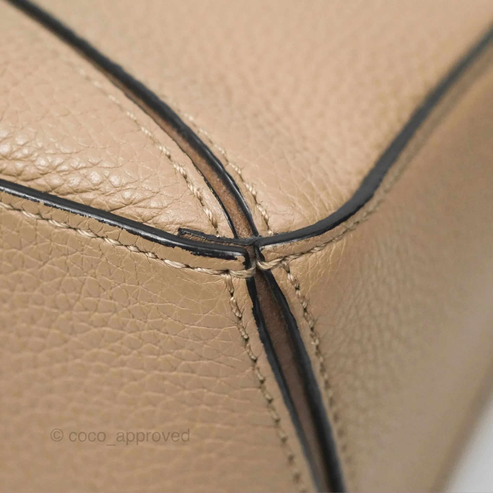 Loewe Small Puzzle Bag Sand Mink Grained Calfskin