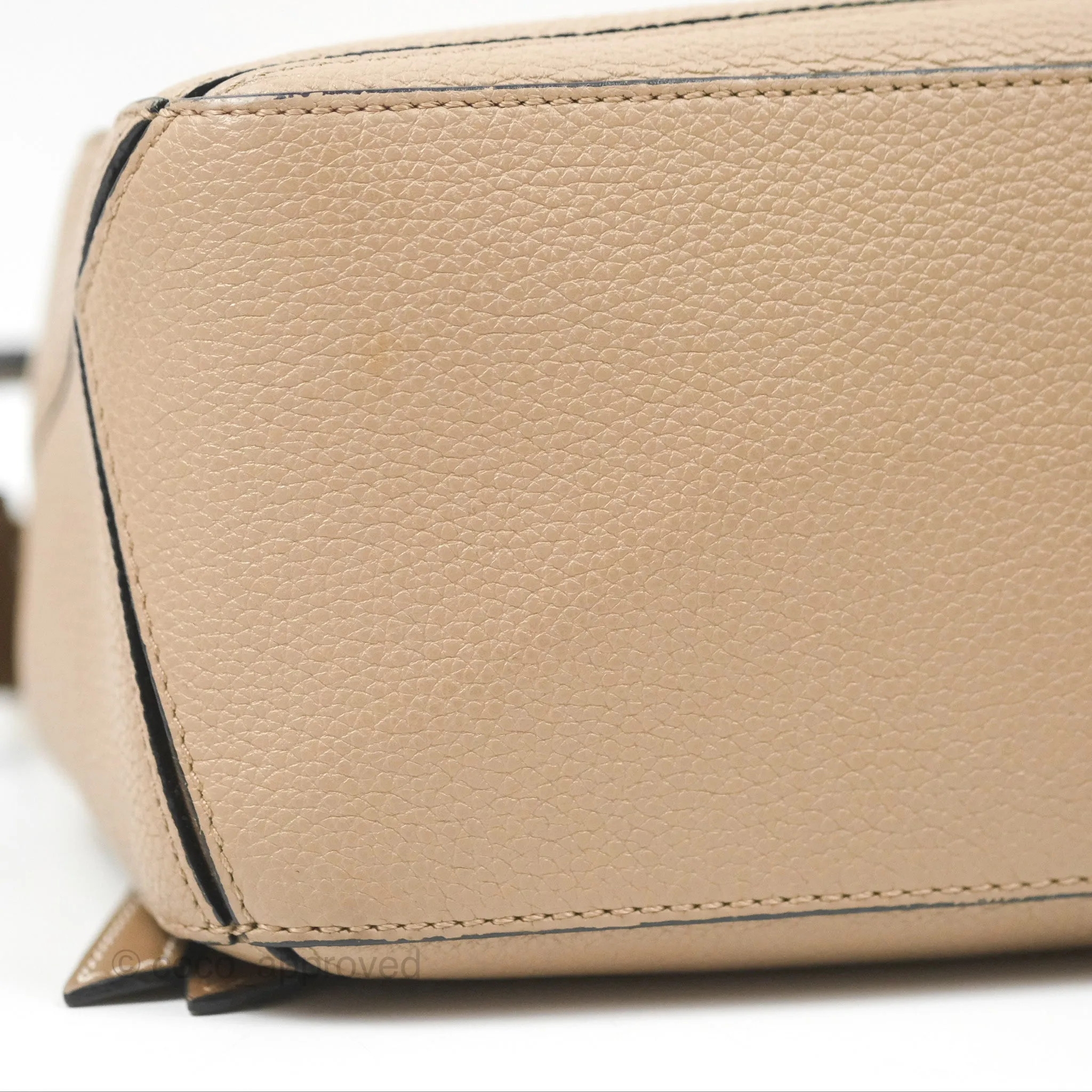 Loewe Small Puzzle Bag Sand Mink Grained Calfskin