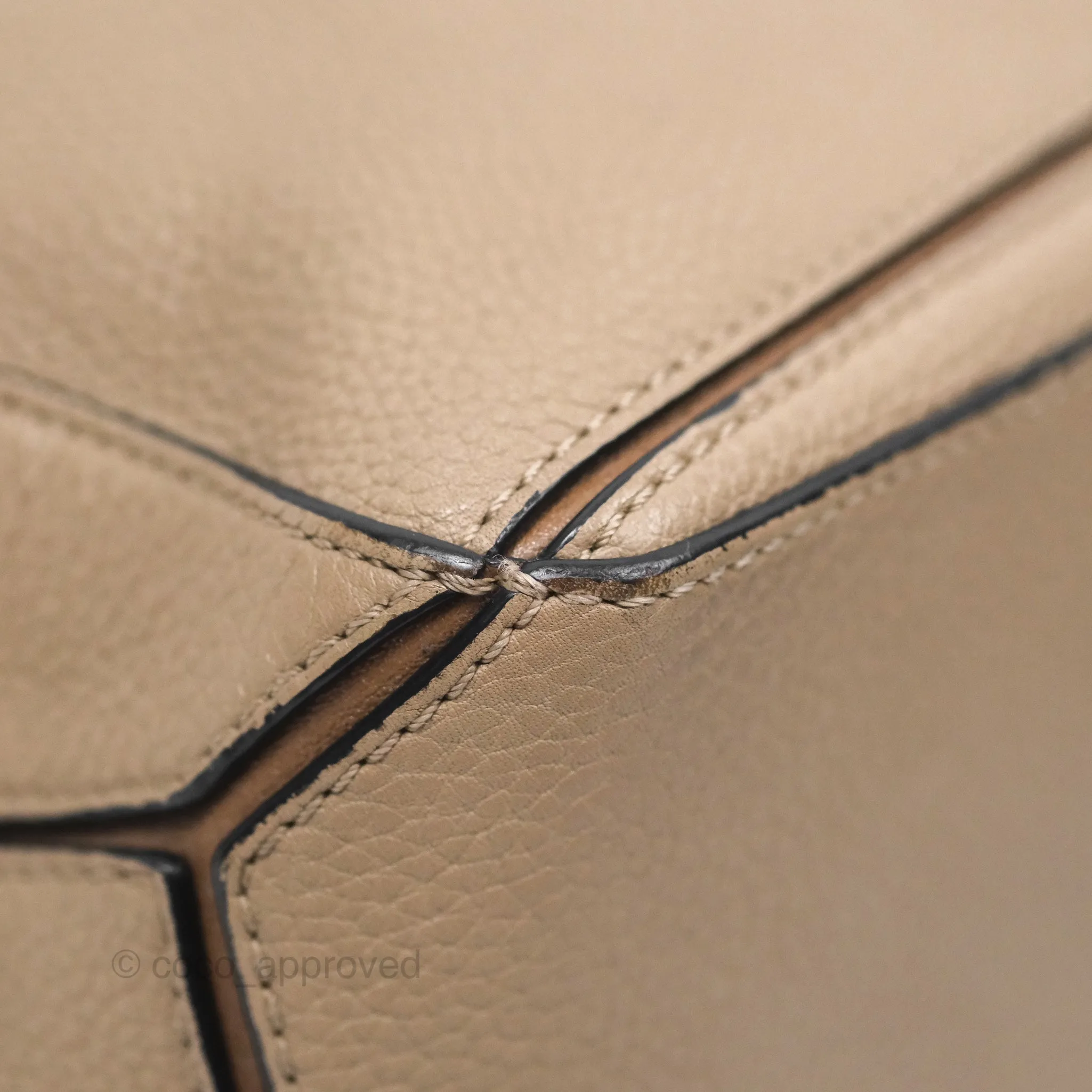 Loewe Small Puzzle Bag Sand Mink Grained Calfskin