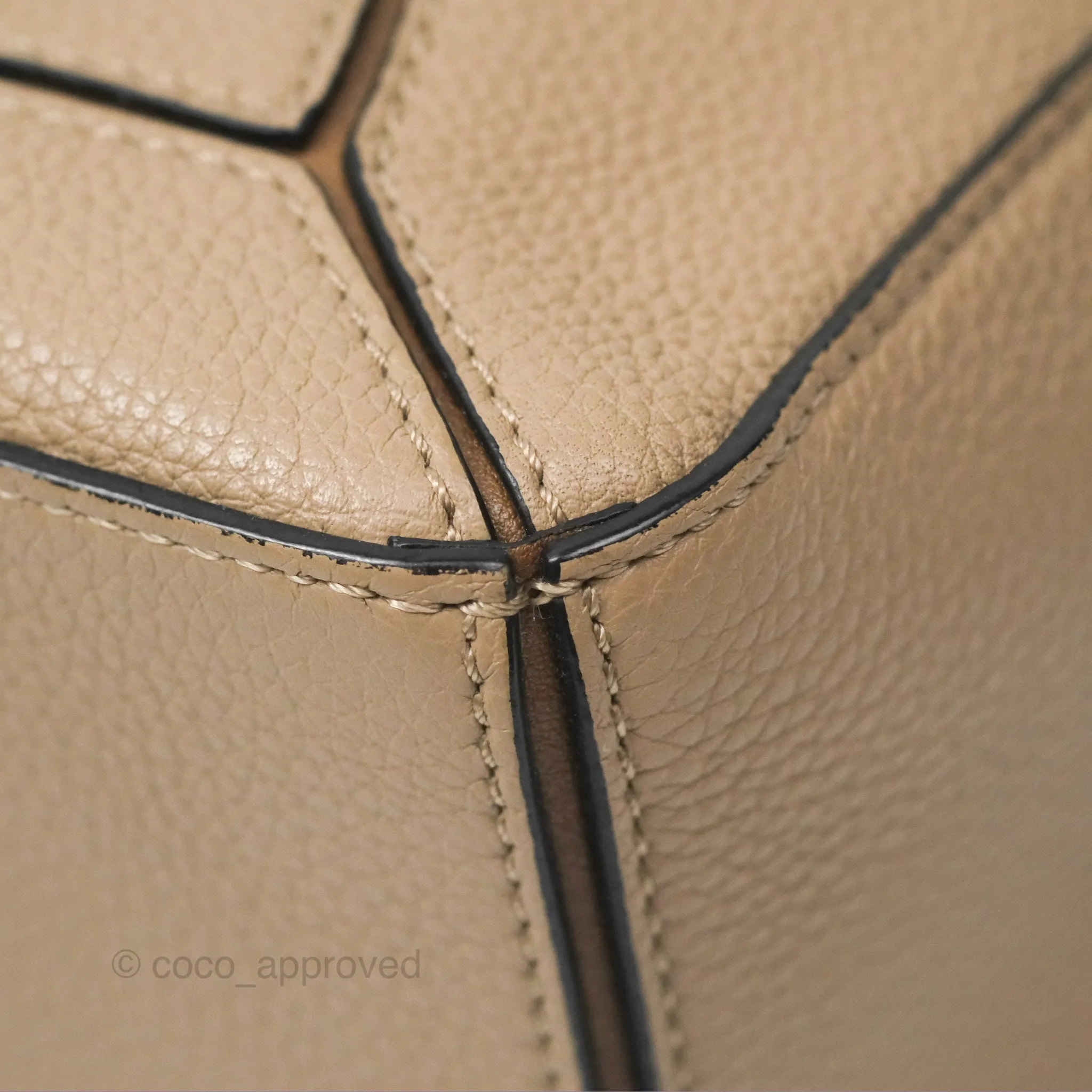 Loewe Small Puzzle Bag Sand Mink Grained Calfskin