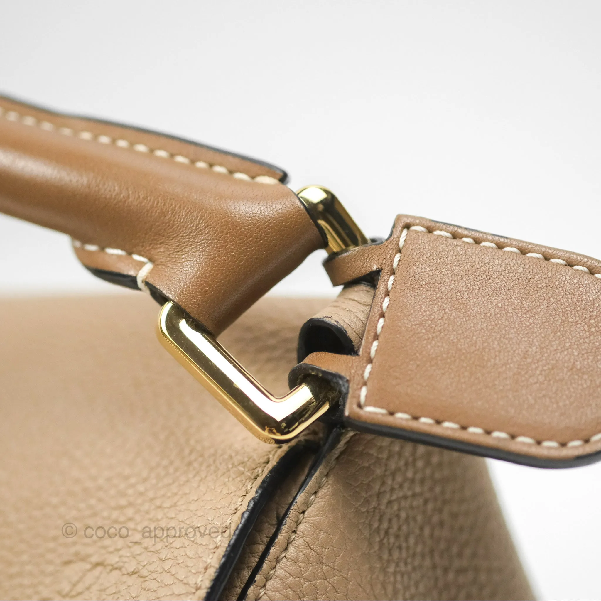 Loewe Small Puzzle Bag Sand Mink Grained Calfskin