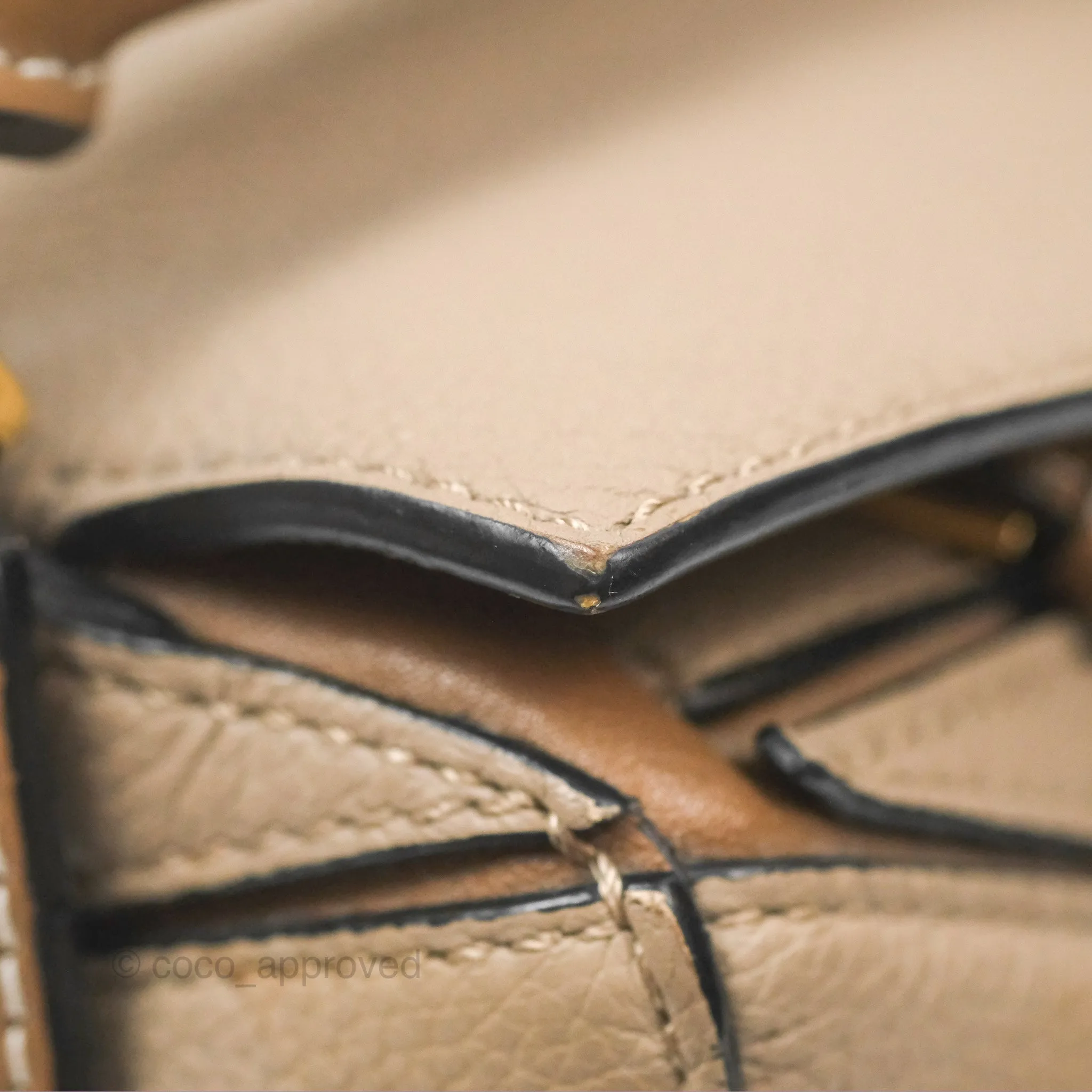 Loewe Small Puzzle Bag Sand Mink Grained Calfskin
