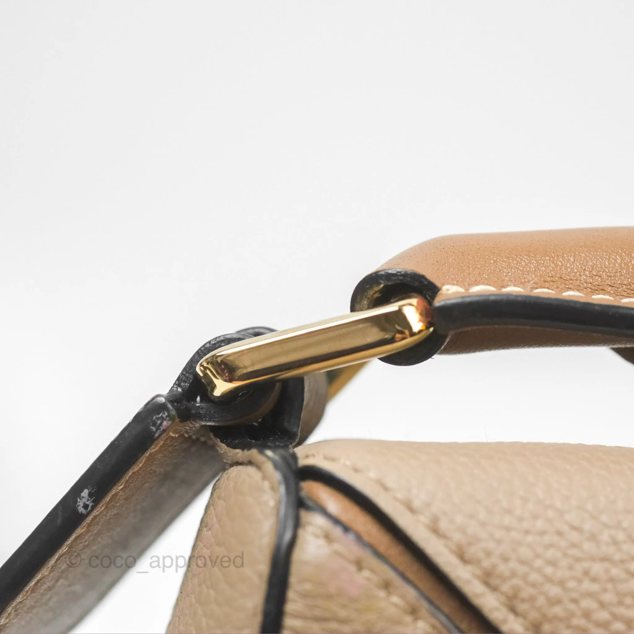 Loewe Small Puzzle Bag Sand Mink Grained Calfskin