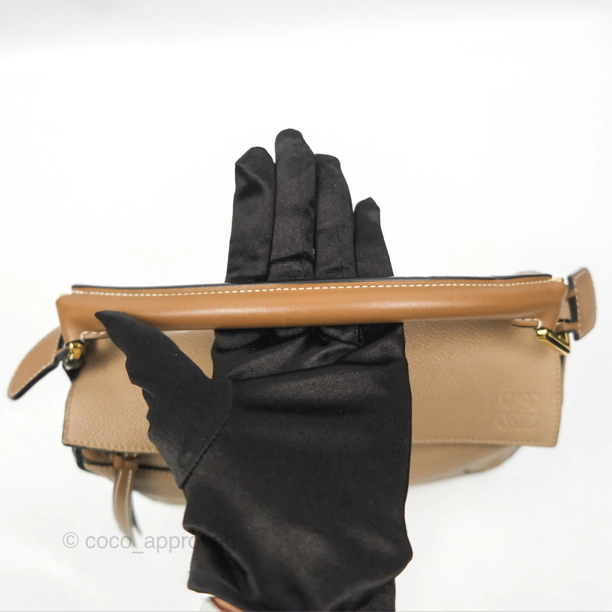 Loewe Small Puzzle Bag Sand Mink Grained Calfskin