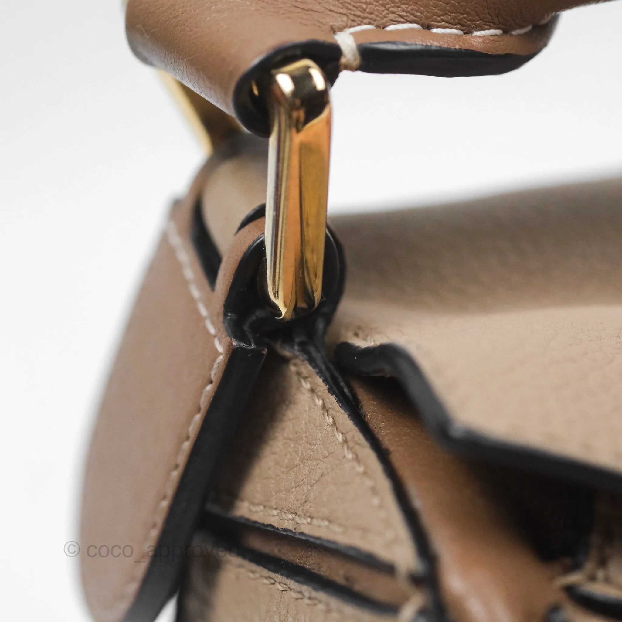 Loewe Small Puzzle Bag Sand Mink Grained Calfskin