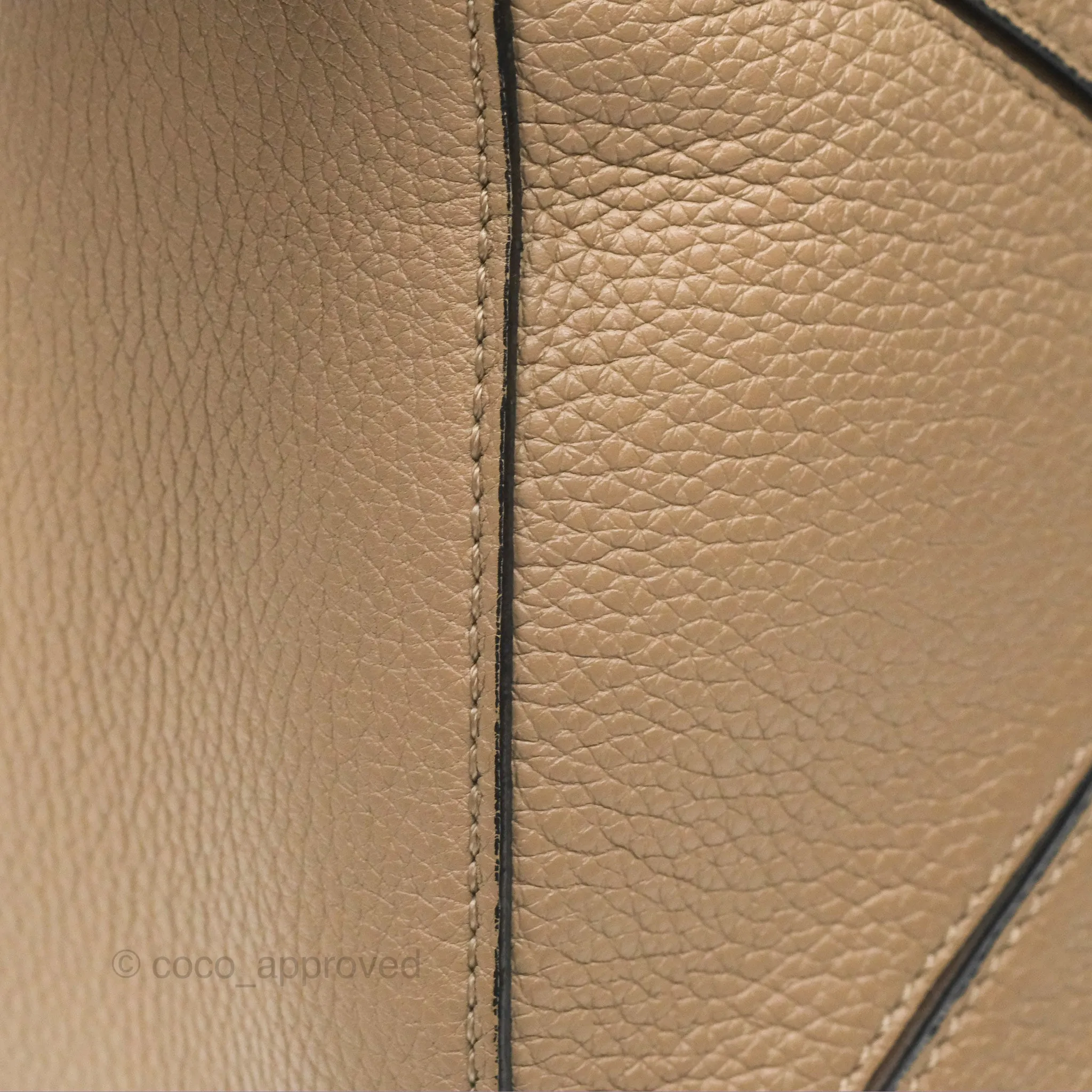Loewe Small Puzzle Bag Sand Mink Grained Calfskin