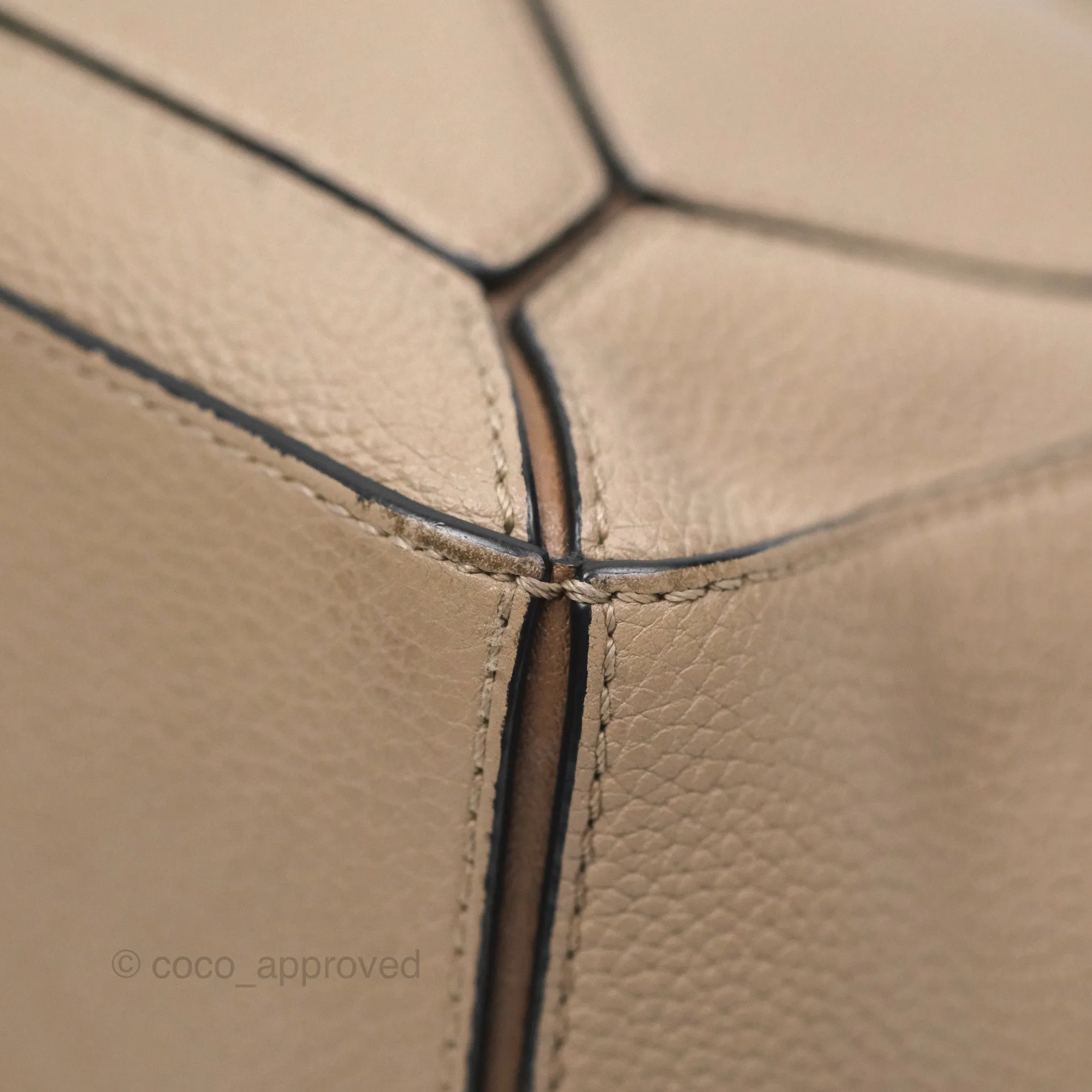 Loewe Small Puzzle Bag Sand Mink Grained Calfskin