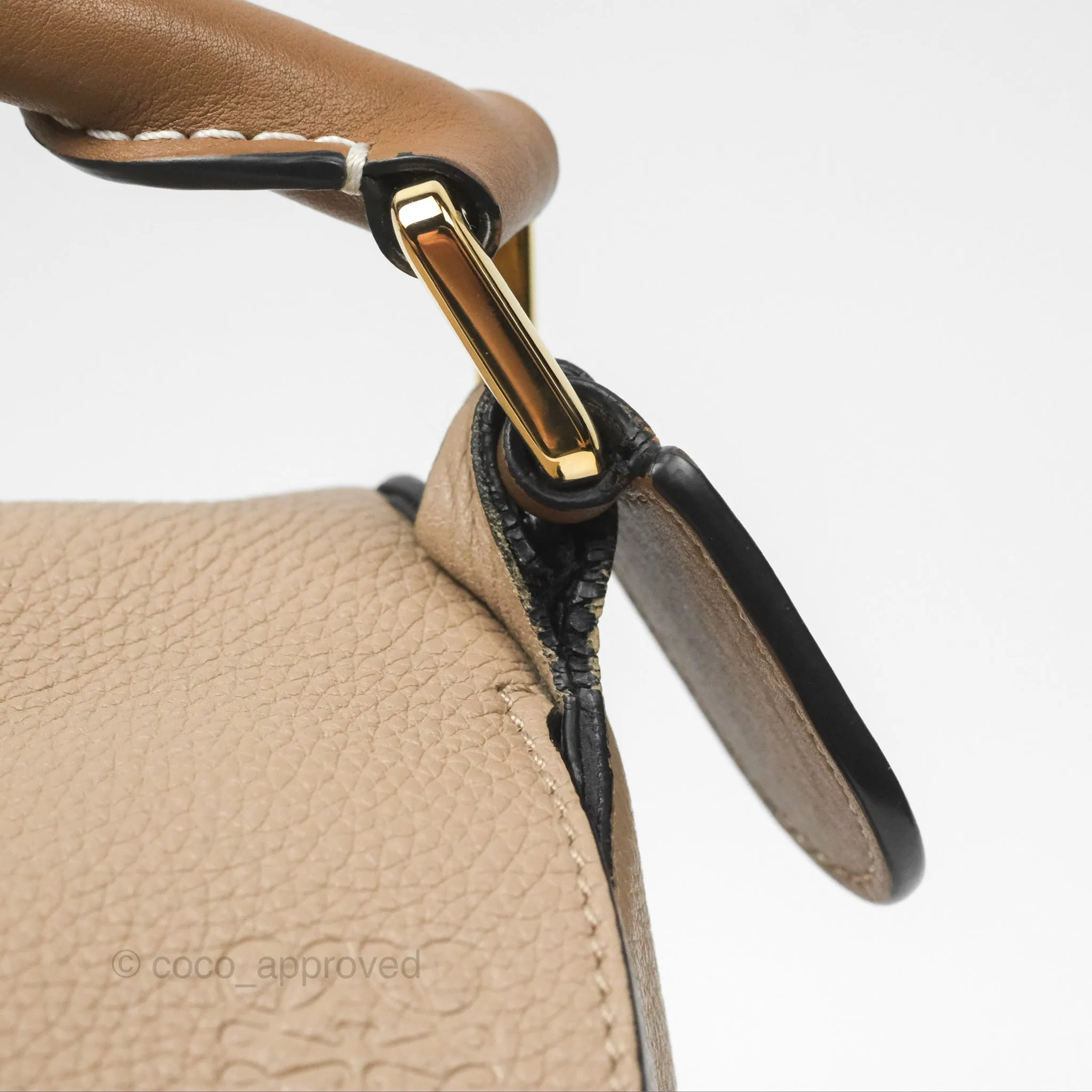Loewe Small Puzzle Bag Sand Mink Grained Calfskin
