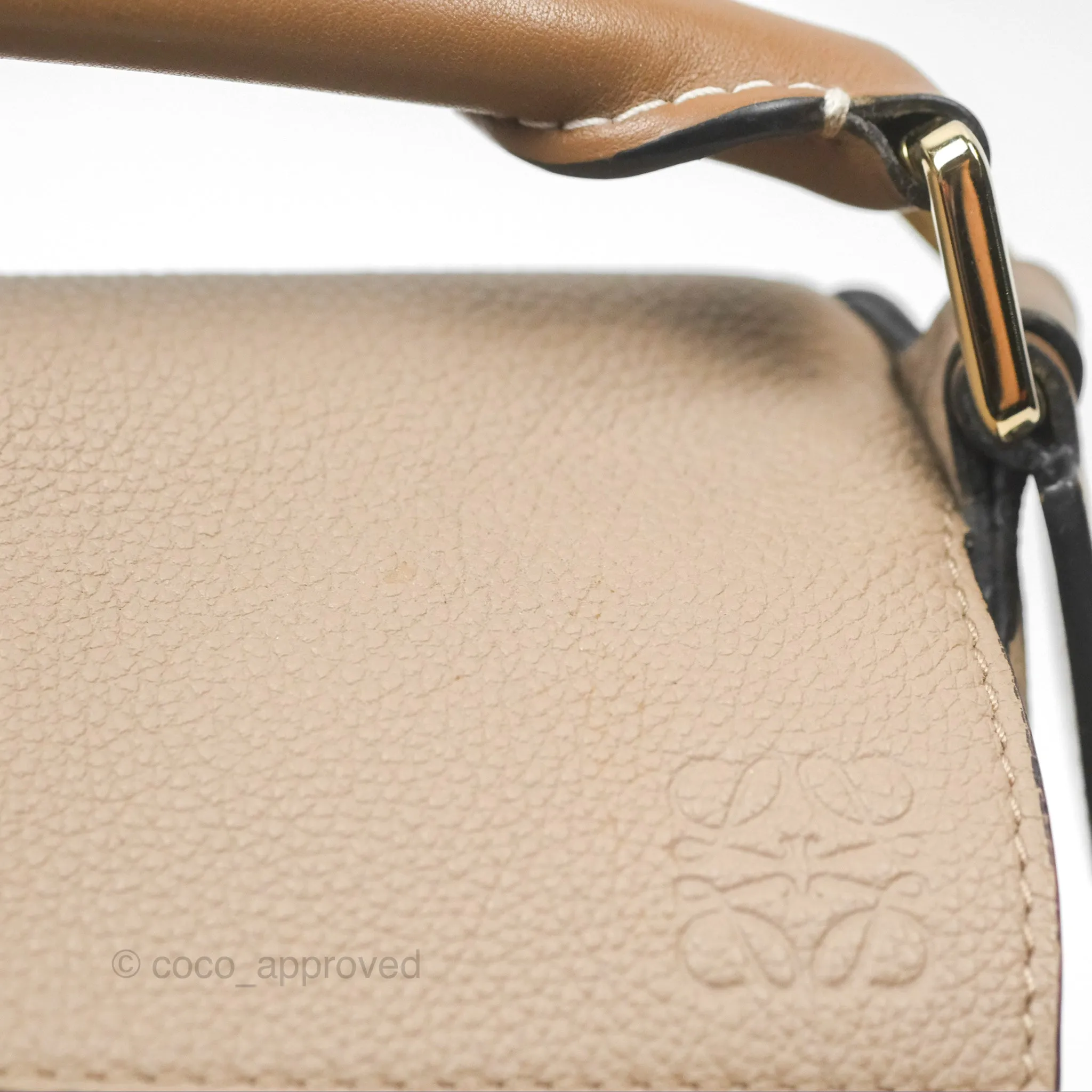 Loewe Small Puzzle Bag Sand Mink Grained Calfskin
