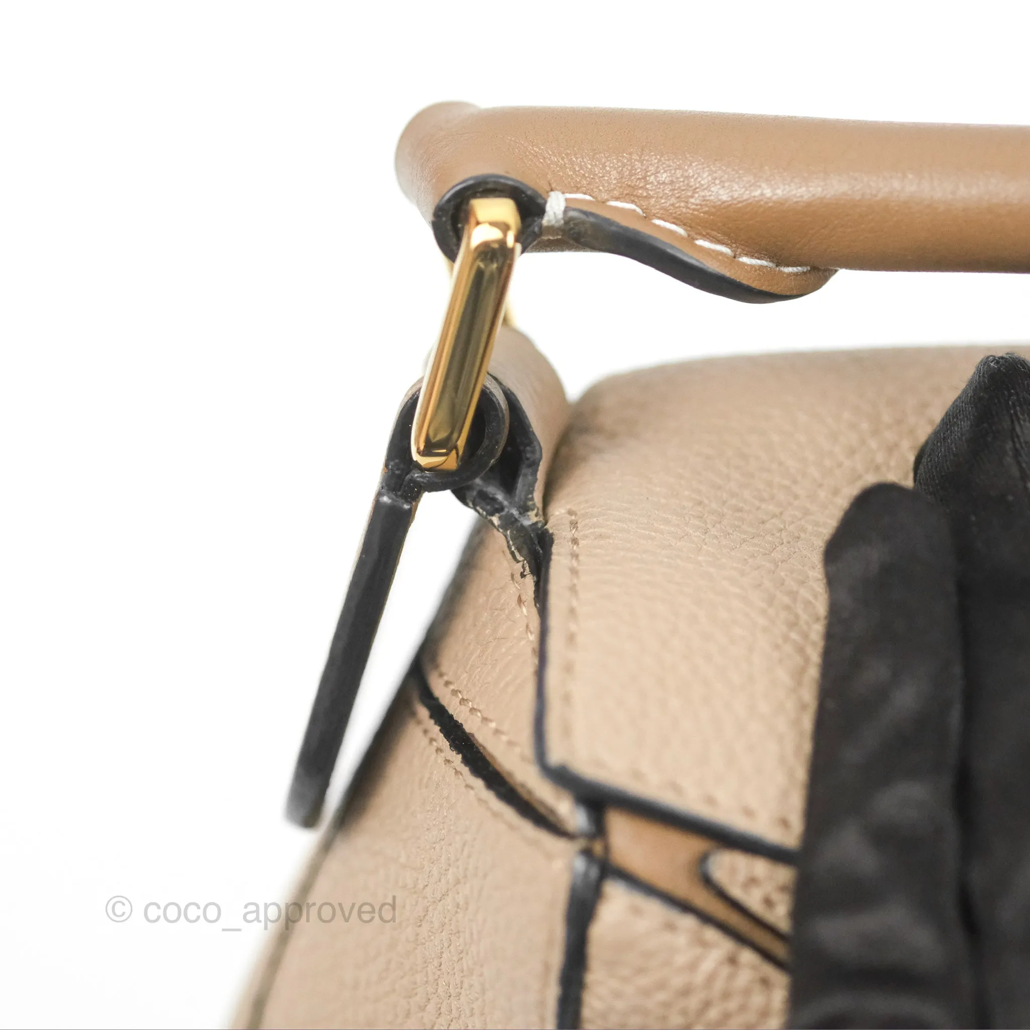 Loewe Small Puzzle Bag Sand Mink Grained Calfskin