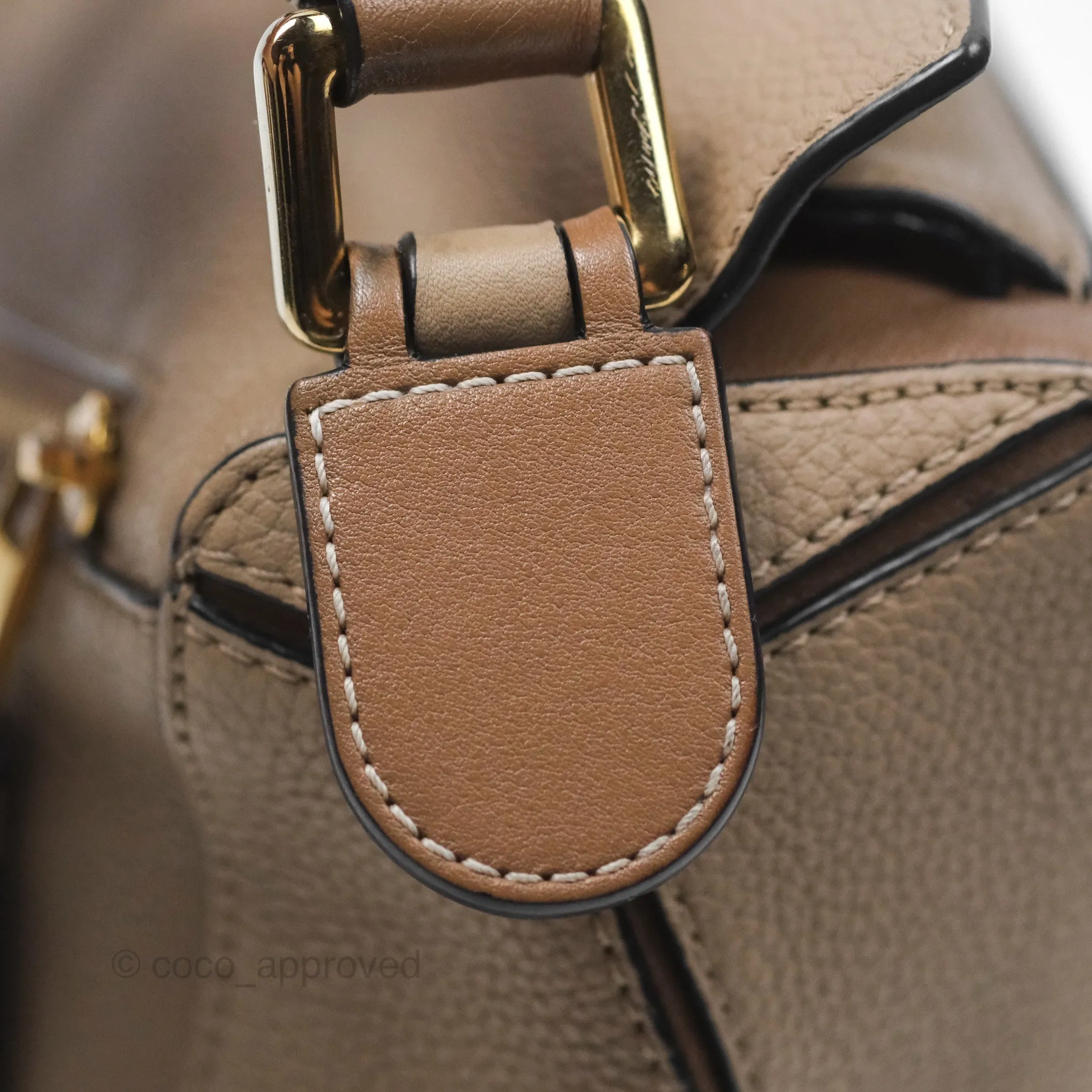 Loewe Small Puzzle Bag Sand Mink Grained Calfskin