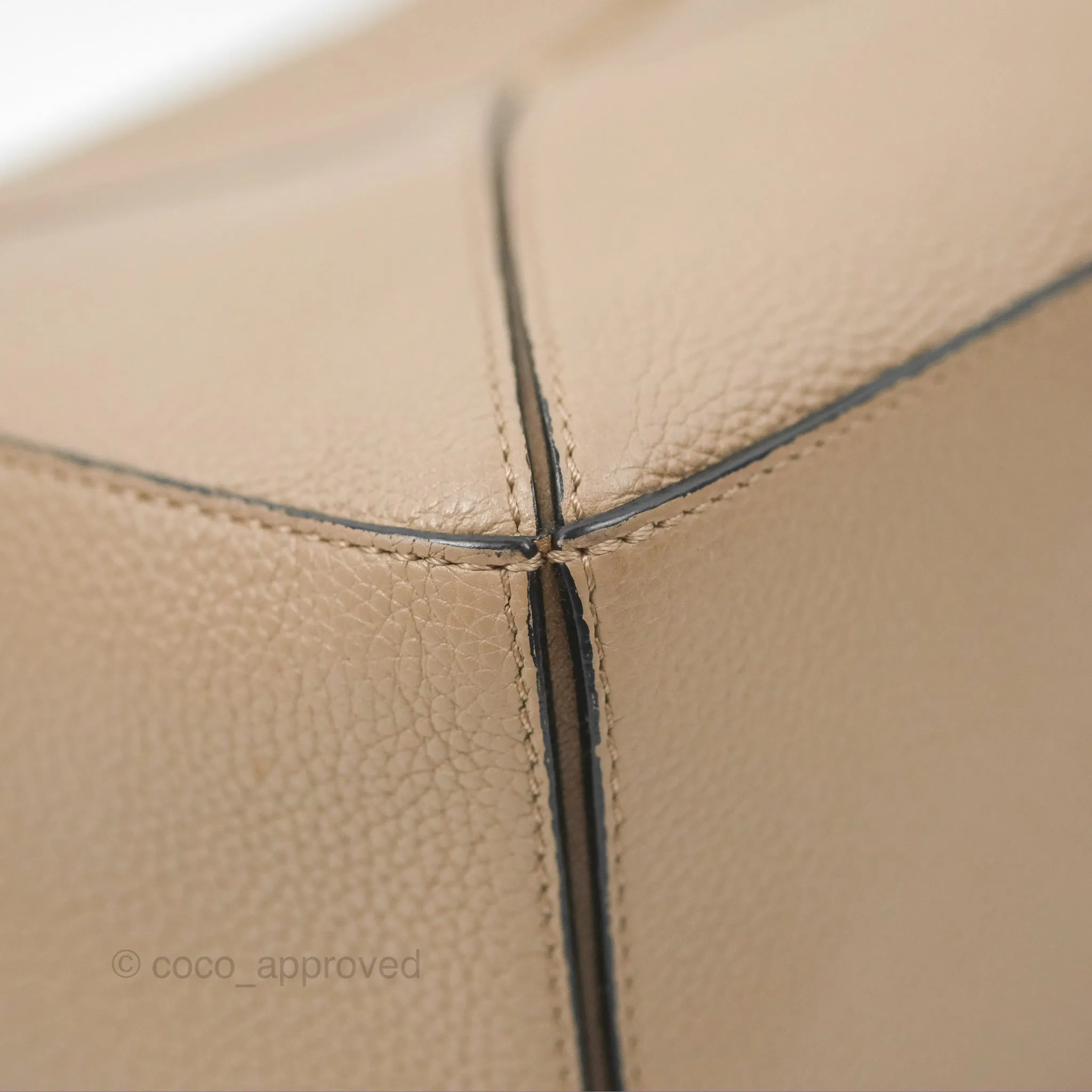 Loewe Small Puzzle Bag Sand Mink Grained Calfskin